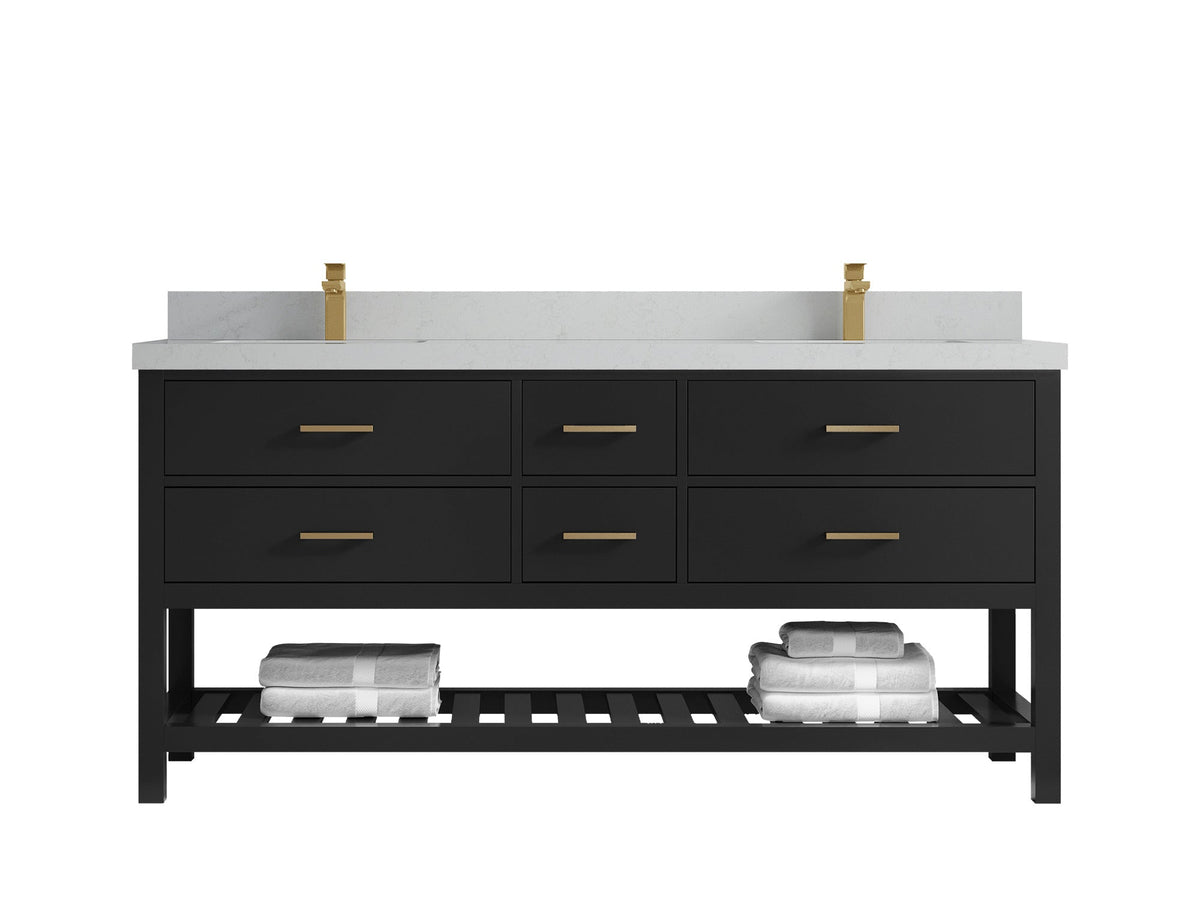 Parker 72 in. W x 22 in. D Double Sink Bathroom Vanity - Willow Bath and Vanity