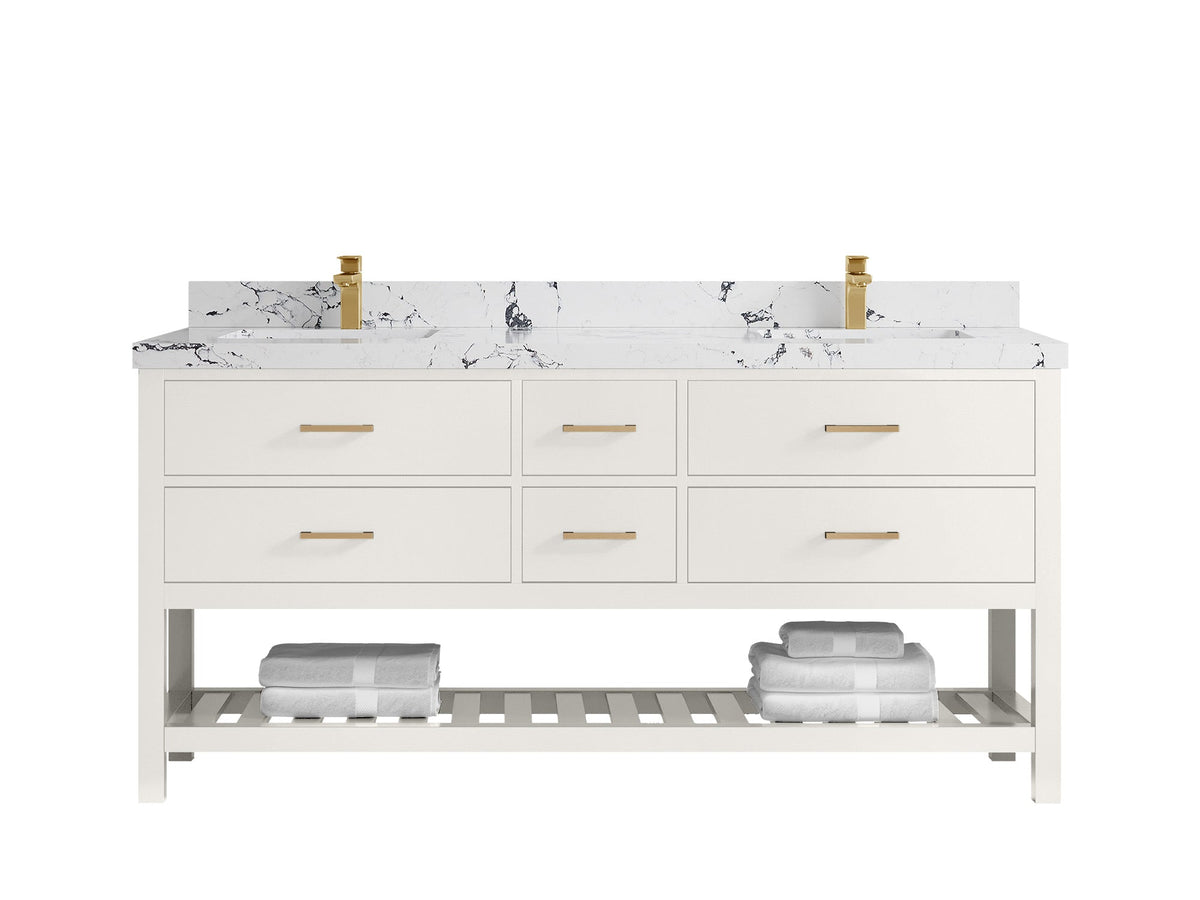Parker 72 in. W x 22 in. D Double Sink Bathroom Vanity - Willow Bath and Vanity