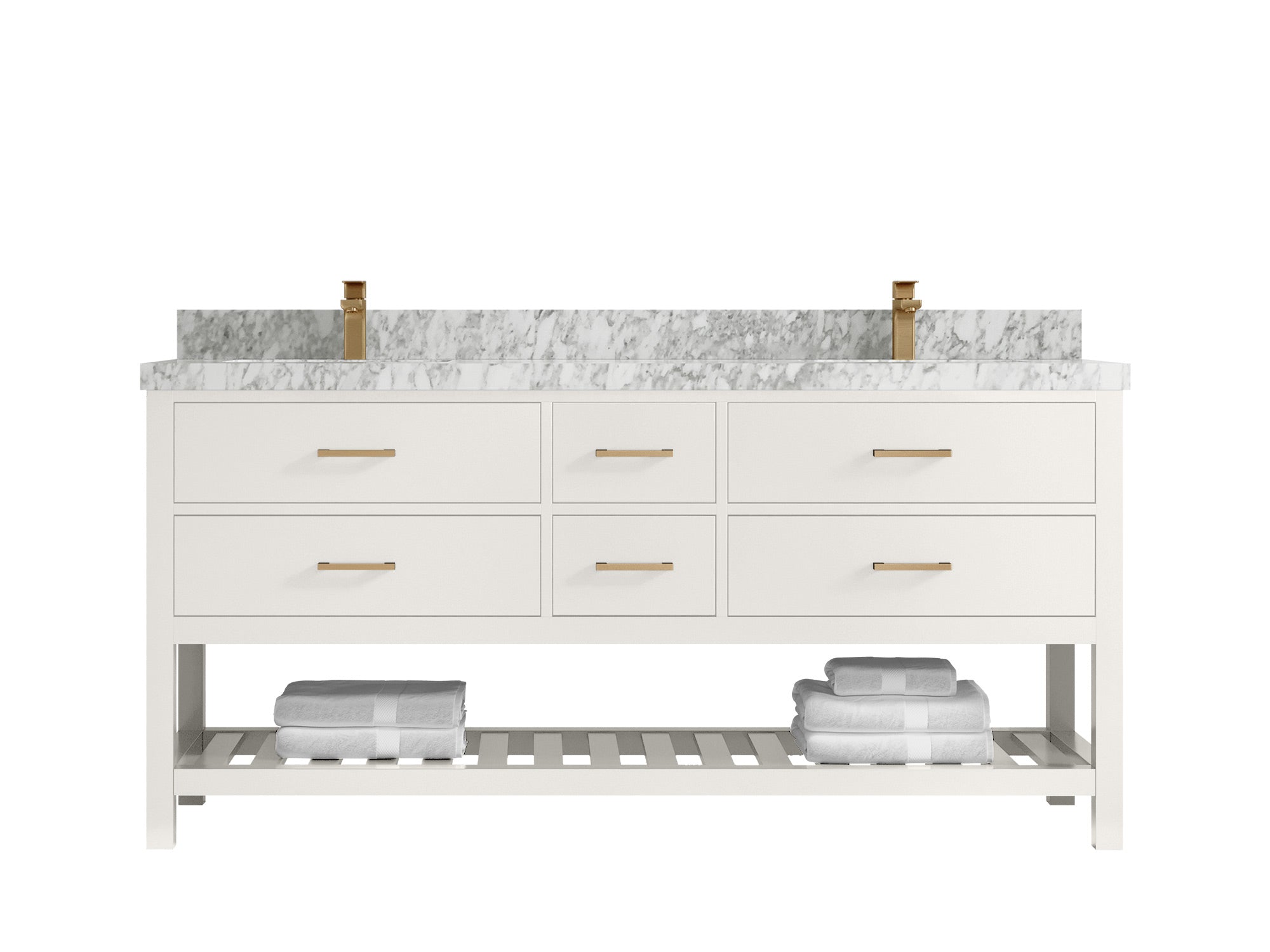 Parker 72 in. W x 22 in. D Double Sink Bathroom Vanity - Willow Bath and Vanity