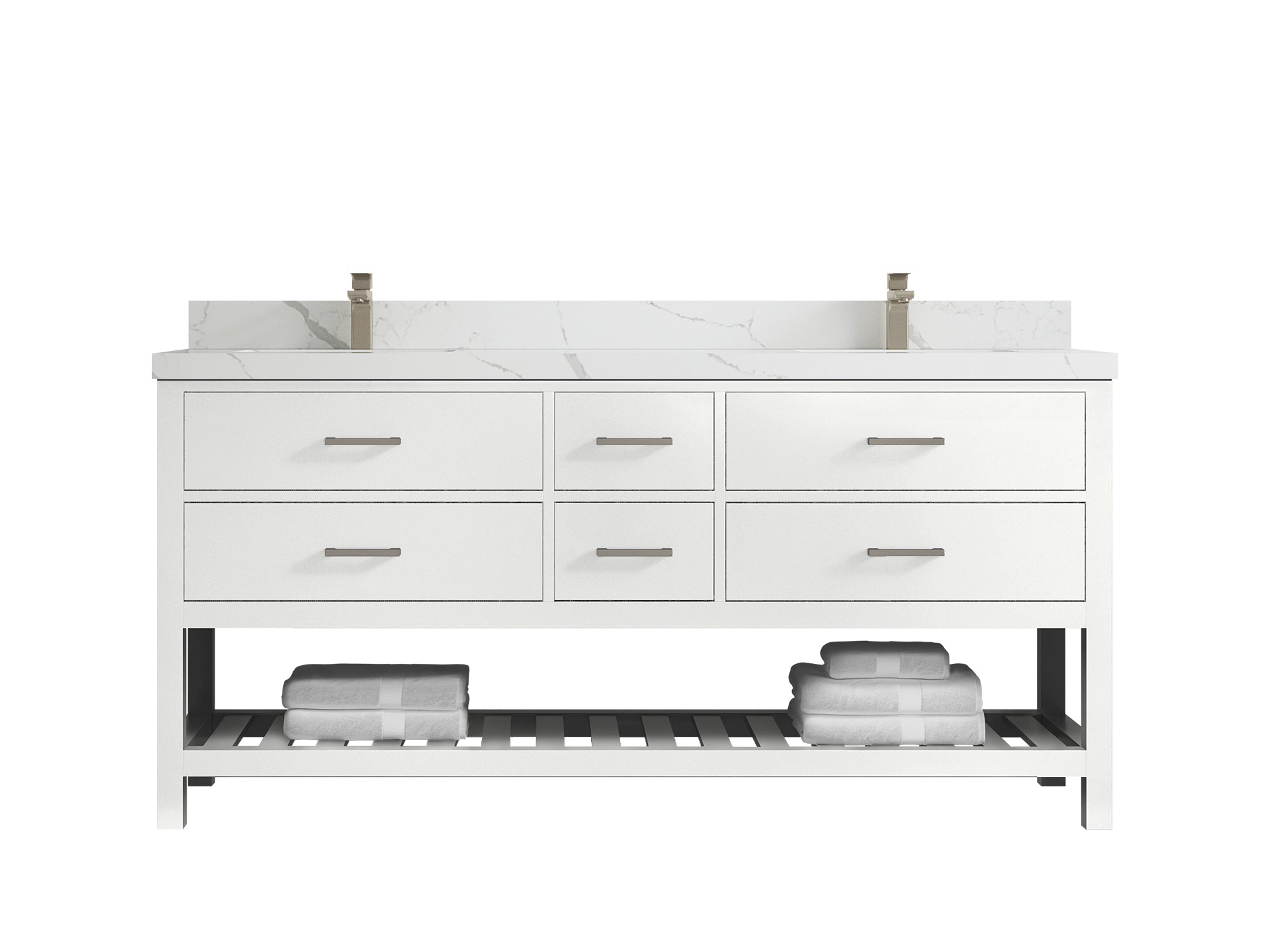 Parker 72 in. W x 22 in. D Double Sink Bathroom Vanity - Willow Bath and Vanity