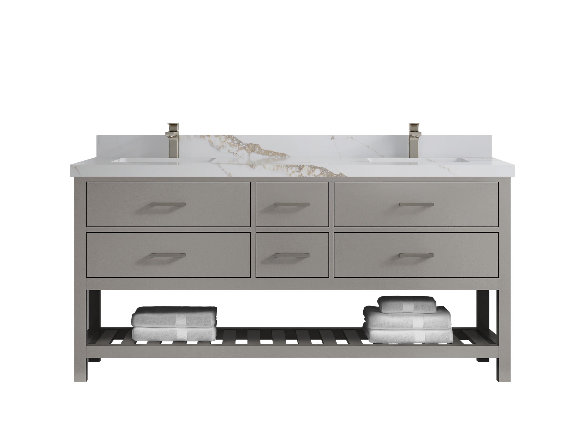 Parker 72 in. W x 22 in. D Double Sink Bathroom Vanity - Willow Bath and Vanity