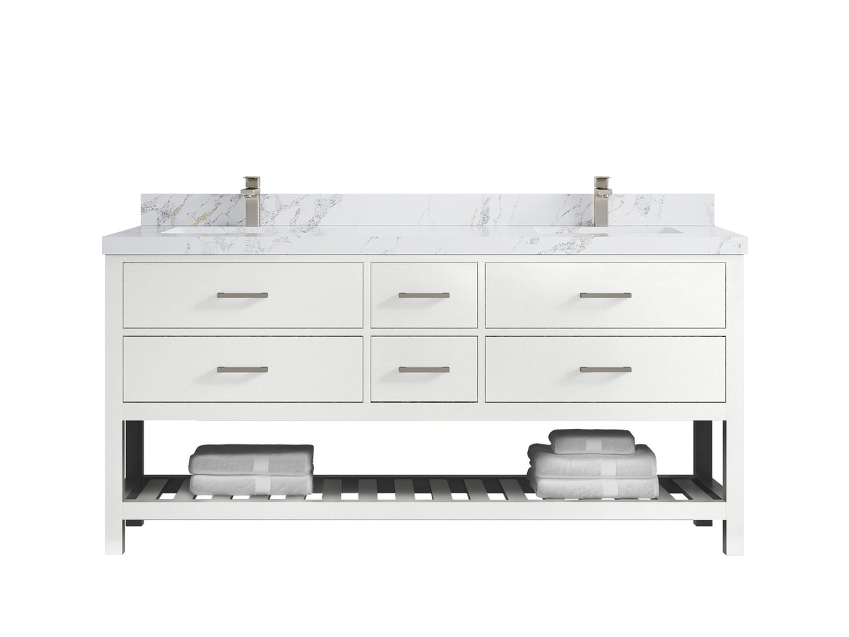 Parker 72 in. W x 22 in. D Double Sink Bathroom Vanity - Willow Bath and Vanity