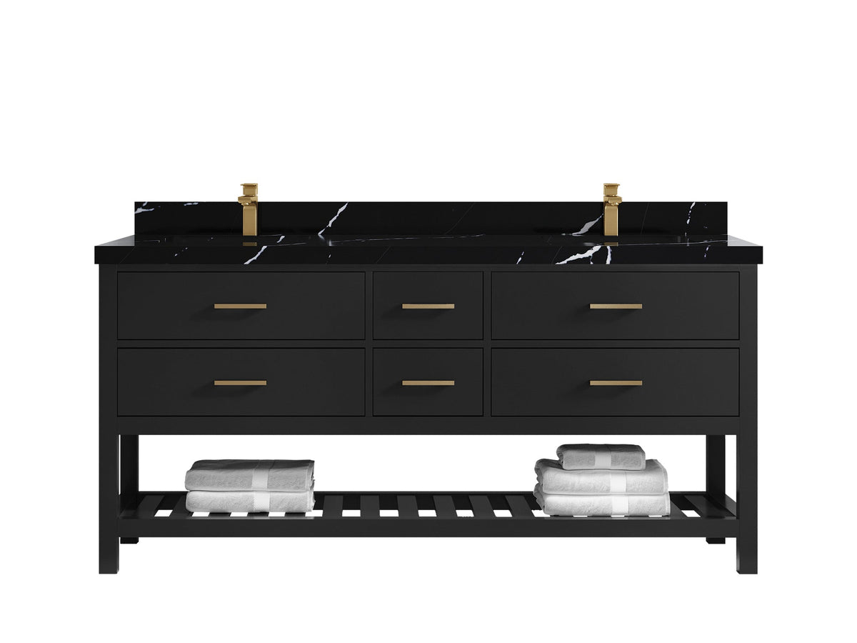 Parker 72 in. W x 22 in. D Double Sink Bathroom Vanity - Willow Bath and Vanity