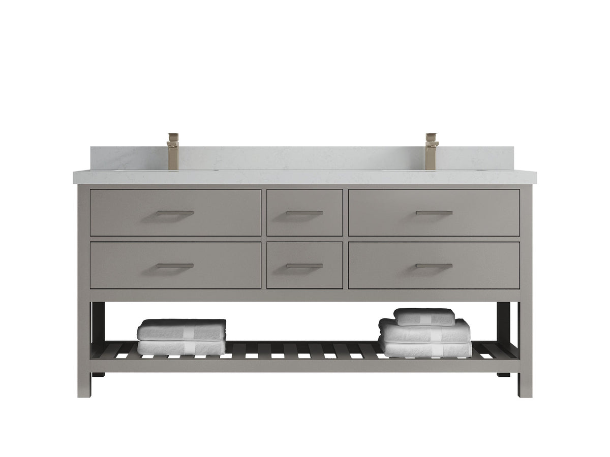 Parker 72 in. W x 22 in. D Double Sink Bathroom Vanity - Willow Bath and Vanity