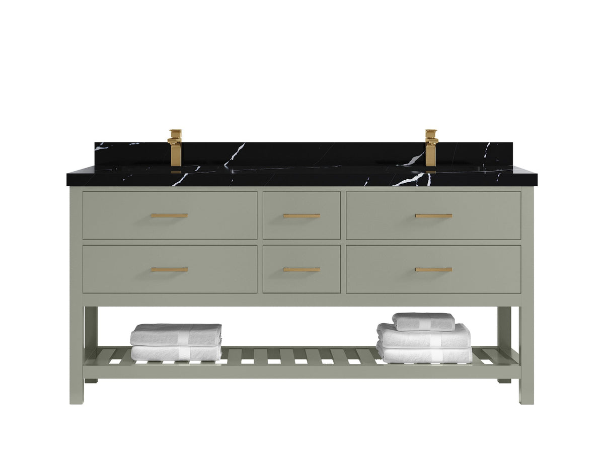Parker 72 in. W x 22 in. D Double Sink Bathroom Vanity - Willow Bath and Vanity