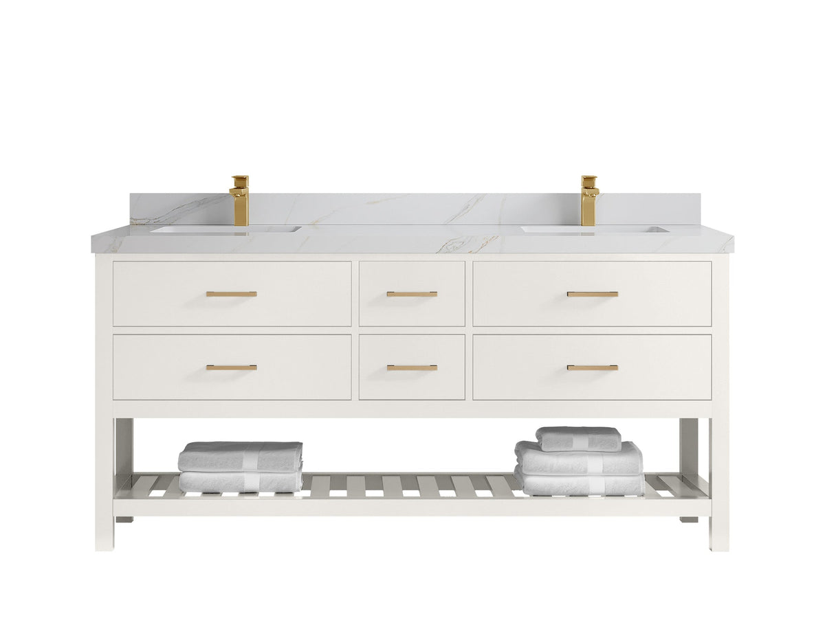 Parker 72 in. W x 22 in. D Double Sink Bathroom Vanity - Willow Bath and Vanity