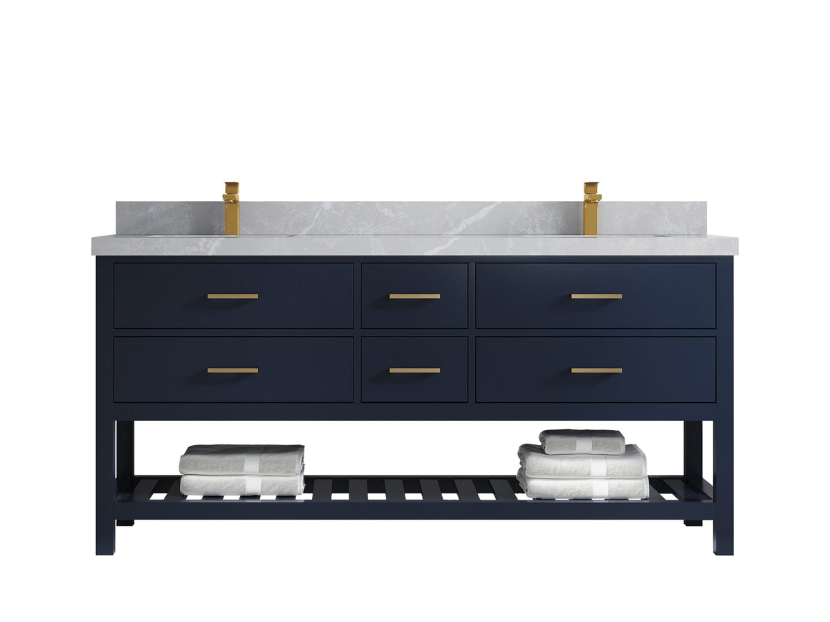 Parker 72 in. W x 22 in. D Double Sink Bathroom Vanity - Willow Bath and Vanity