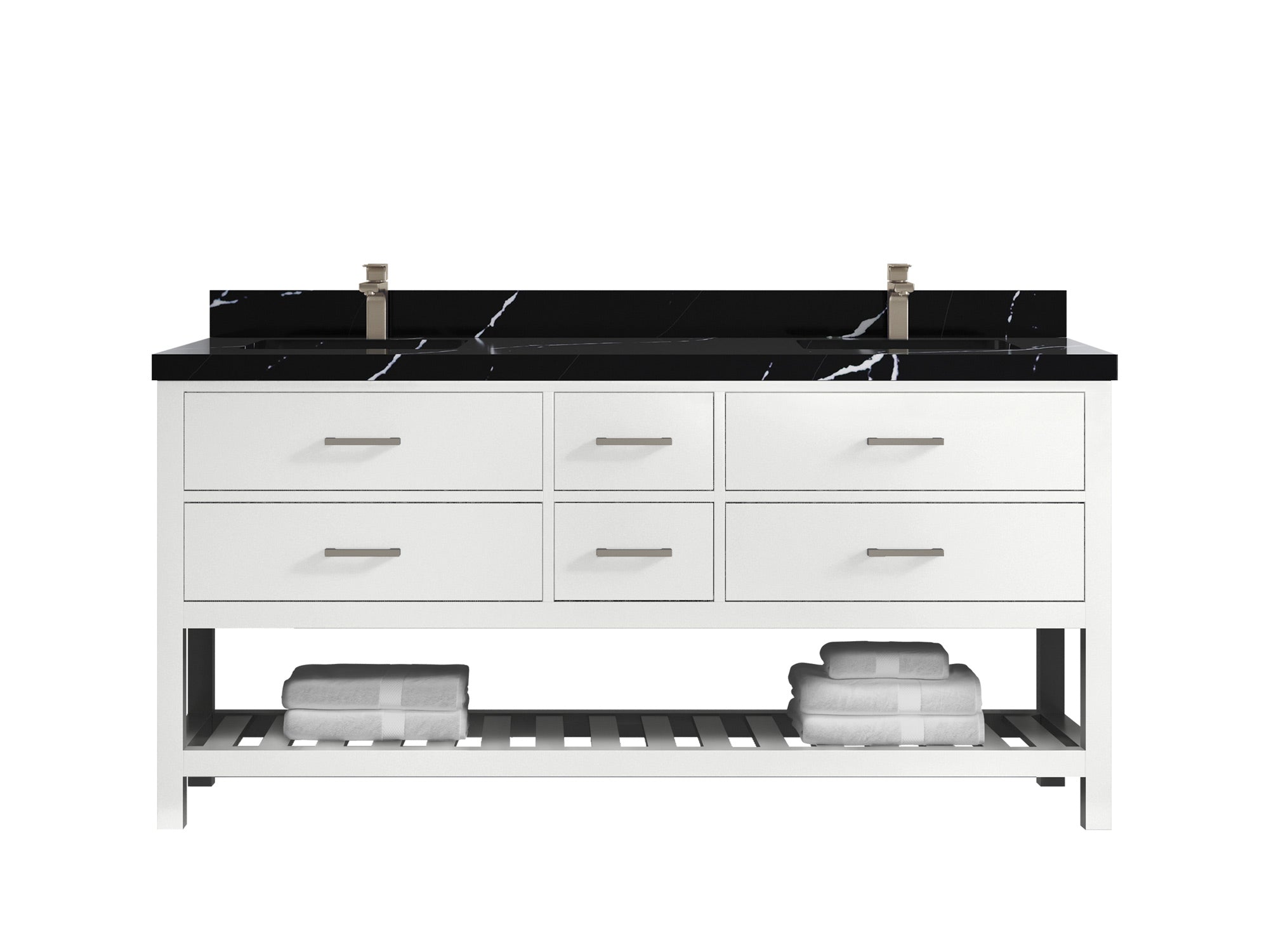 Parker 72 in. W x 22 in. D Double Sink Bathroom Vanity - Willow Bath and Vanity