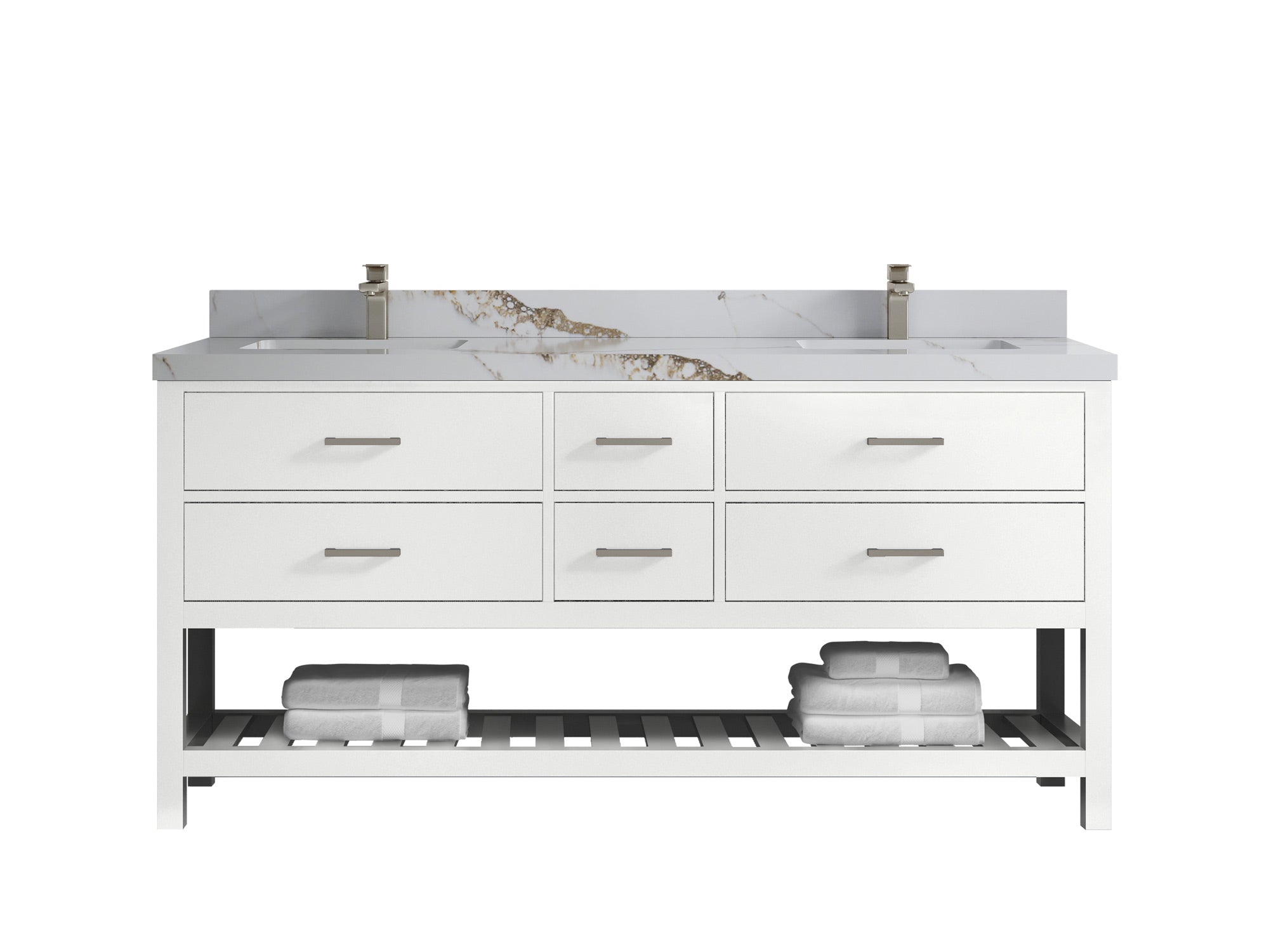Parker 72 in. W x 22 in. D Double Sink Bathroom Vanity - Willow Bath and Vanity