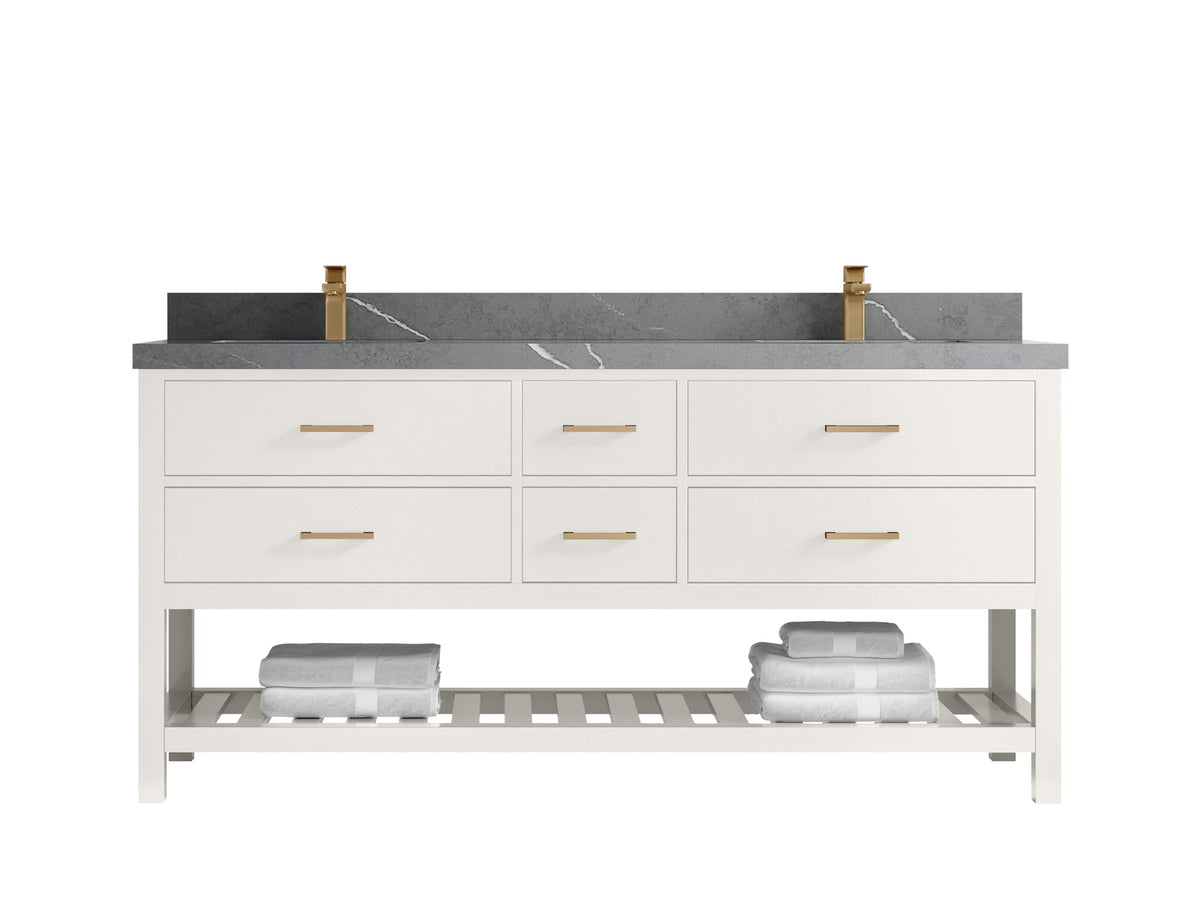 Parker 72 in. W x 22 in. D Double Sink Bathroom Vanity - Willow Bath and Vanity