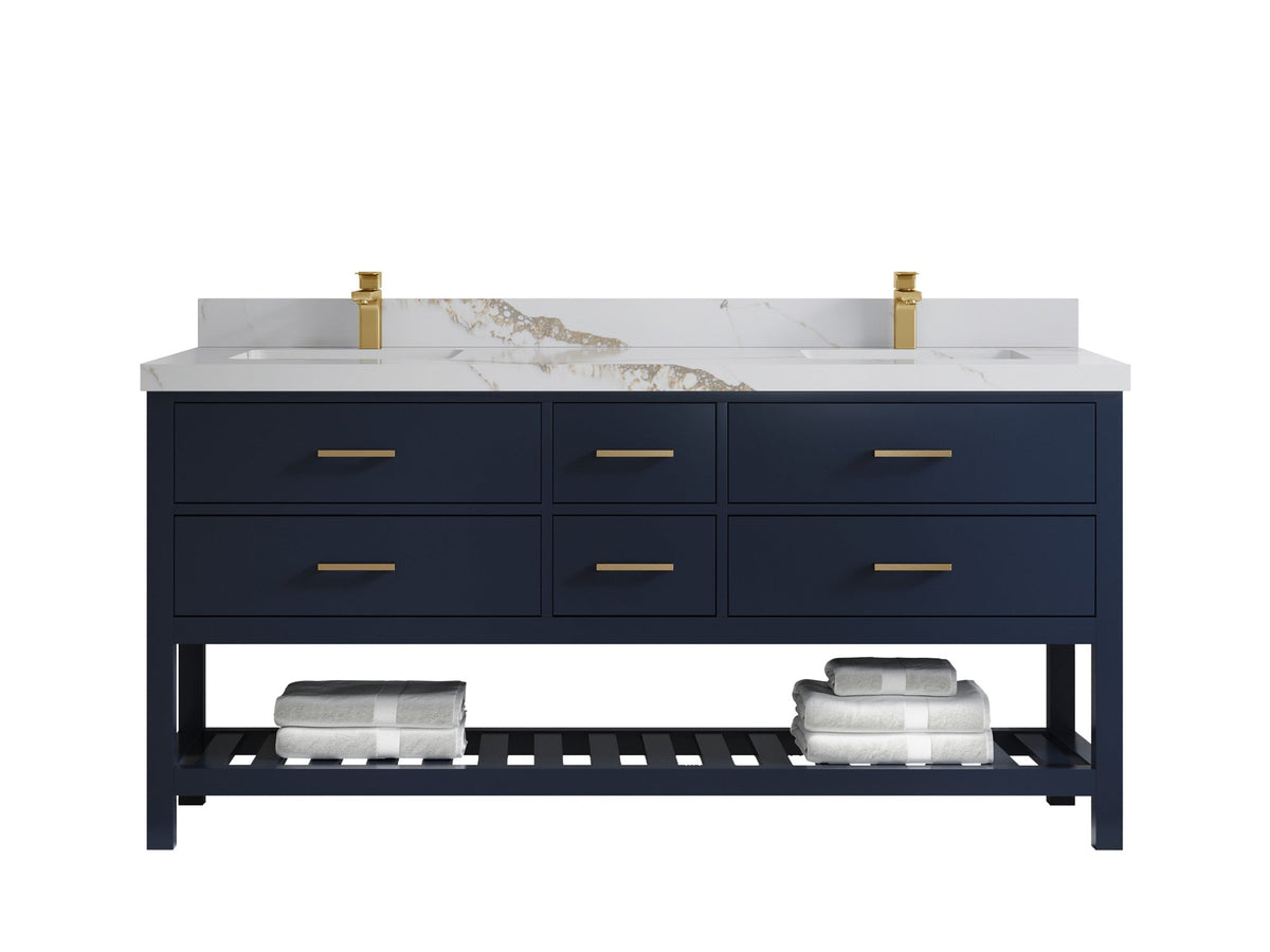 Parker 72 in. W x 22 in. D Double Sink Bathroom Vanity - Willow Bath and Vanity
