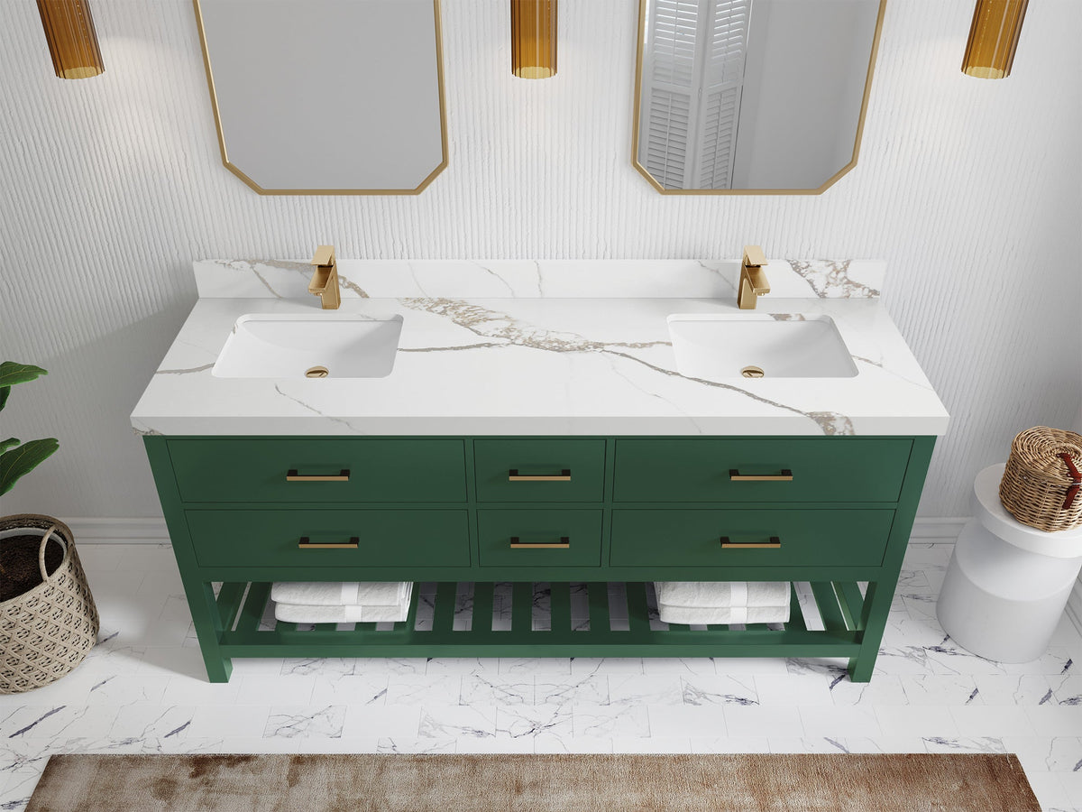 Parker 72 in. W x 22 in. D Double Sink Bathroom Vanity - Willow Bath and Vanity