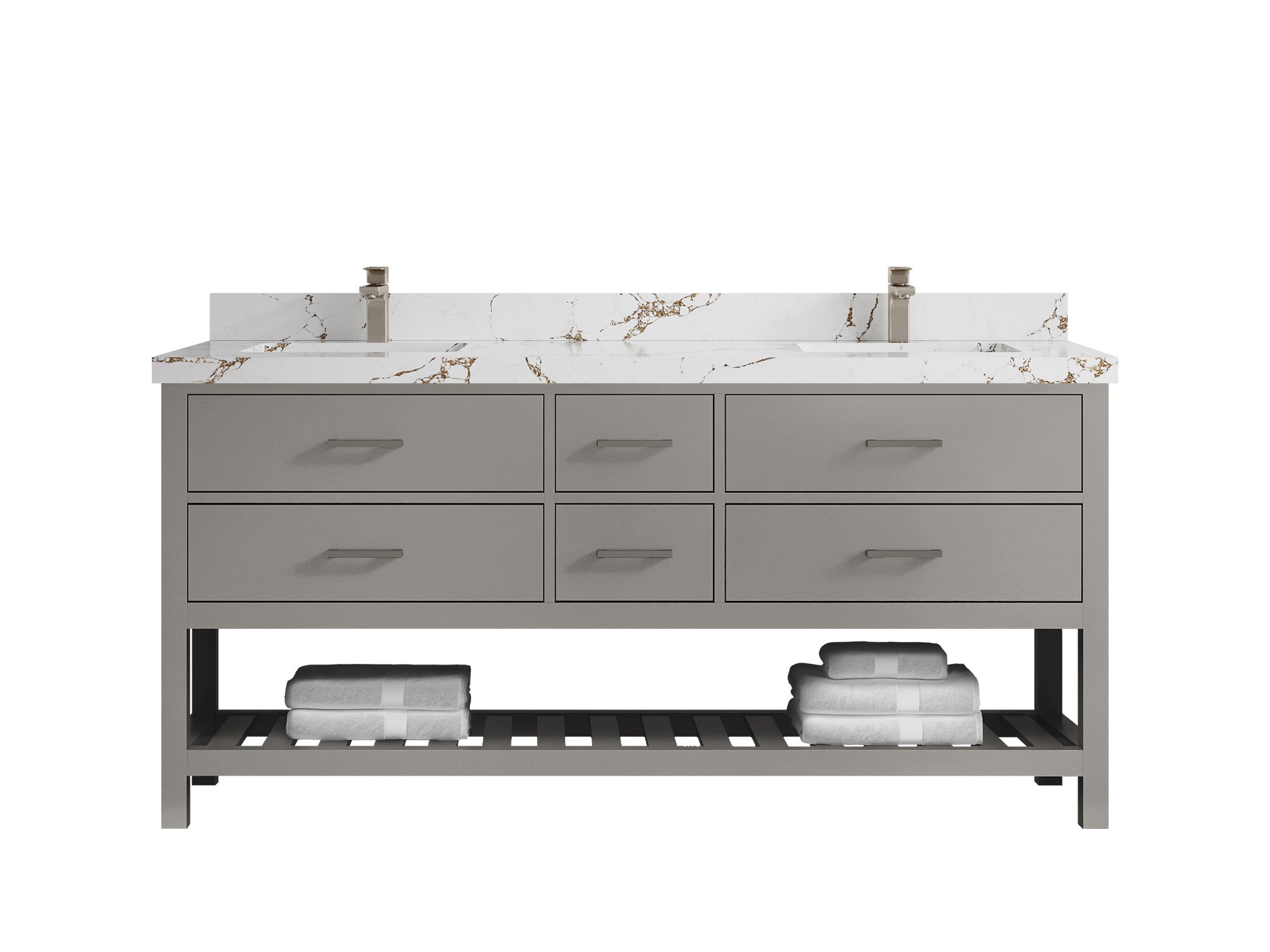 Parker 72 in. W x 22 in. D Double Sink Bathroom Vanity - Willow Bath and Vanity