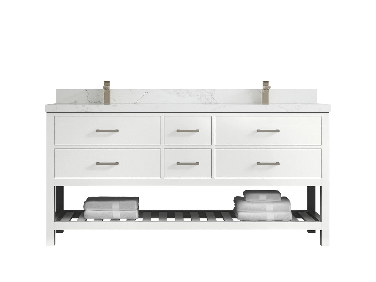Parker 72 in. W x 22 in. D Double Sink Bathroom Vanity - Willow Bath and Vanity