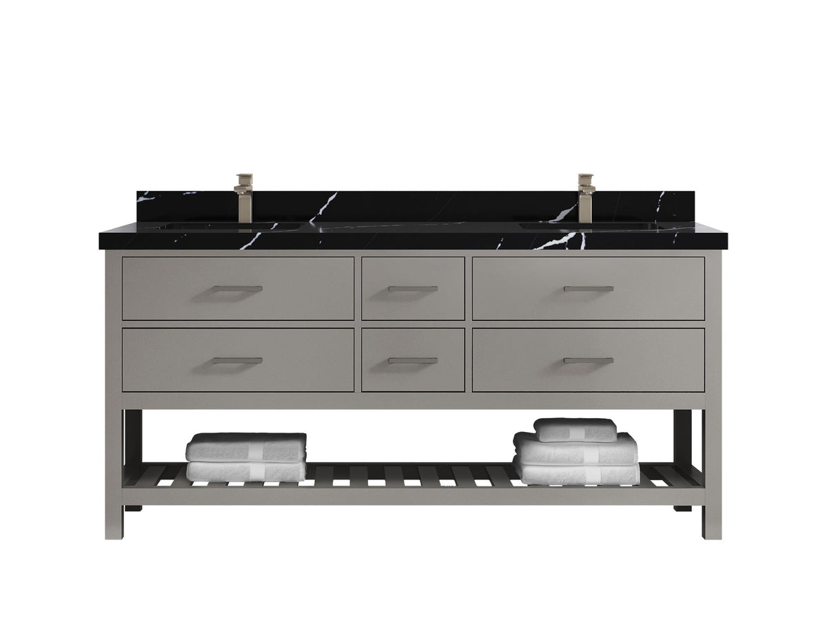 Parker 72 in. W x 22 in. D Double Sink Bathroom Vanity - Willow Bath and Vanity