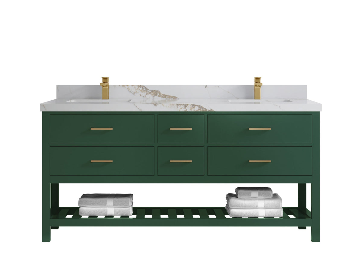 Parker 72 in. W x 22 in. D Double Sink Bathroom Vanity - Willow Bath and Vanity