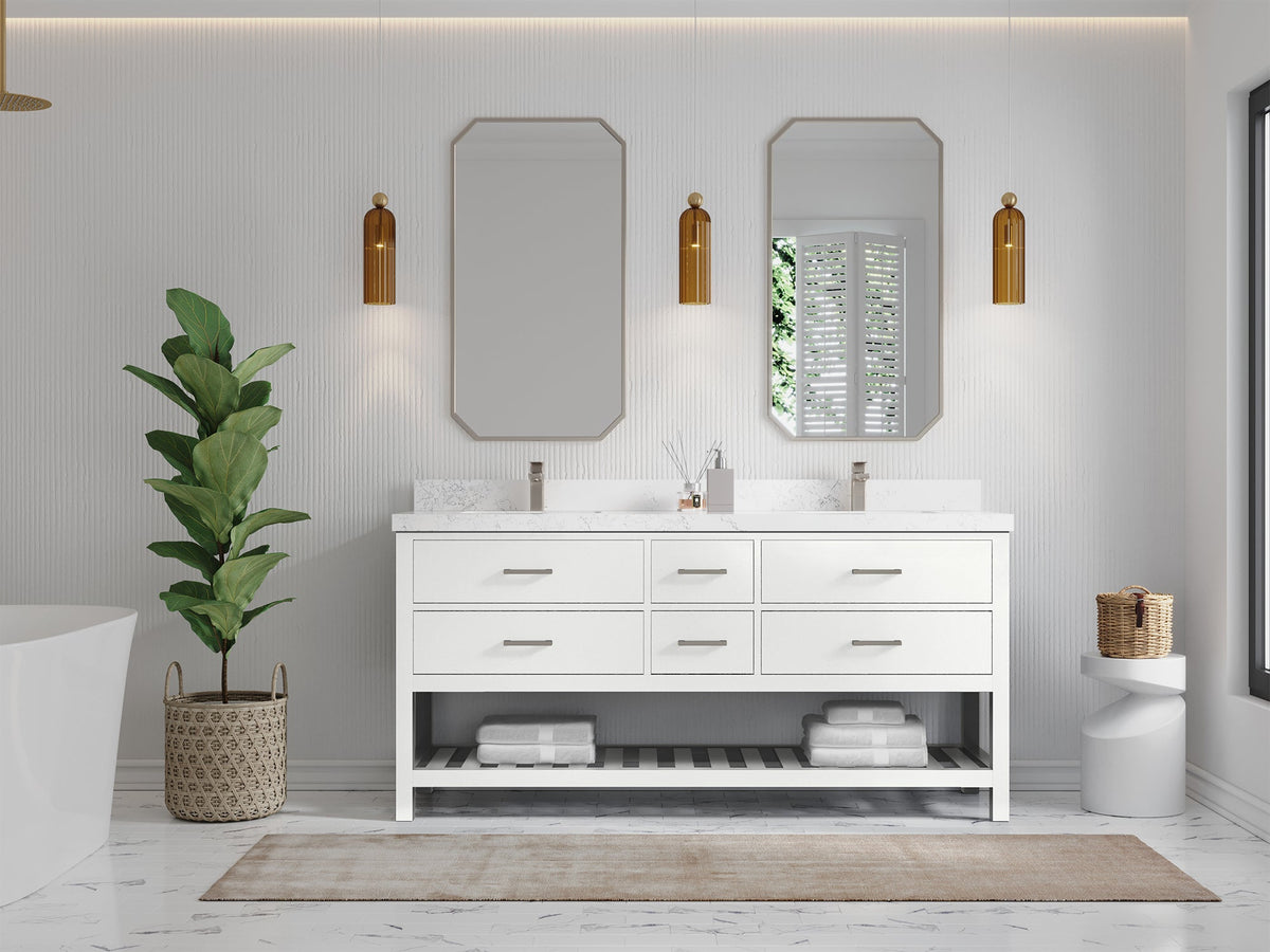 Parker 72 in. W x 22 in. D Double Sink Bathroom Vanity - Willow Bath and Vanity