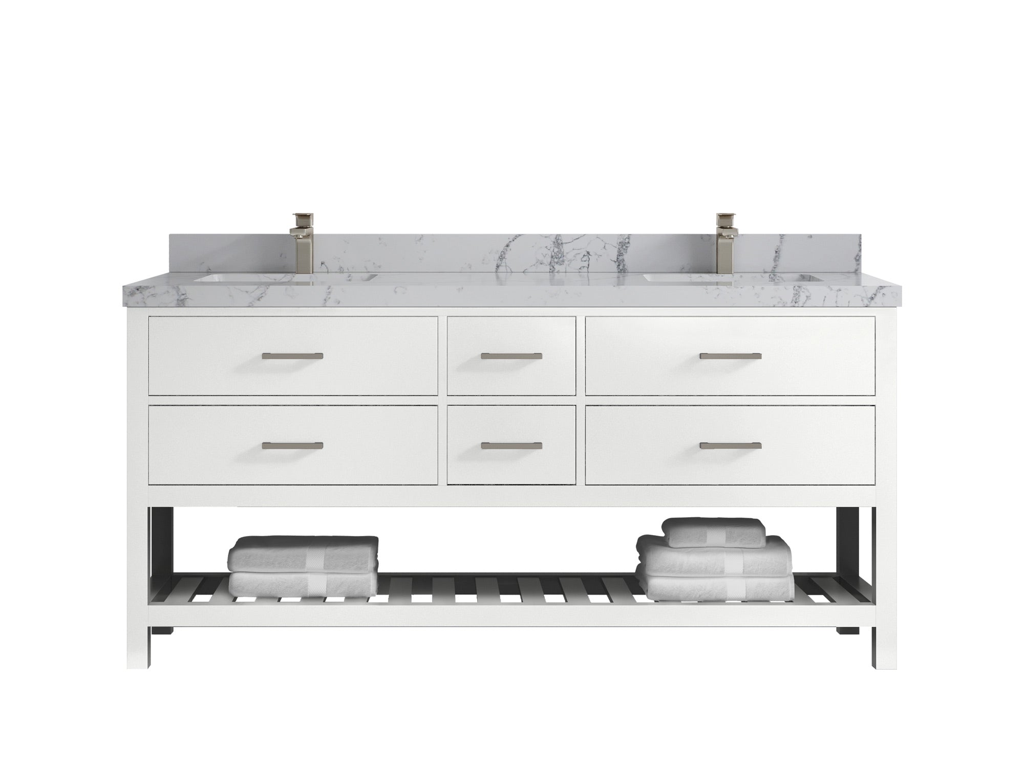 Parker 72 in. W x 22 in. D Double Sink Bathroom Vanity - Willow Bath and Vanity