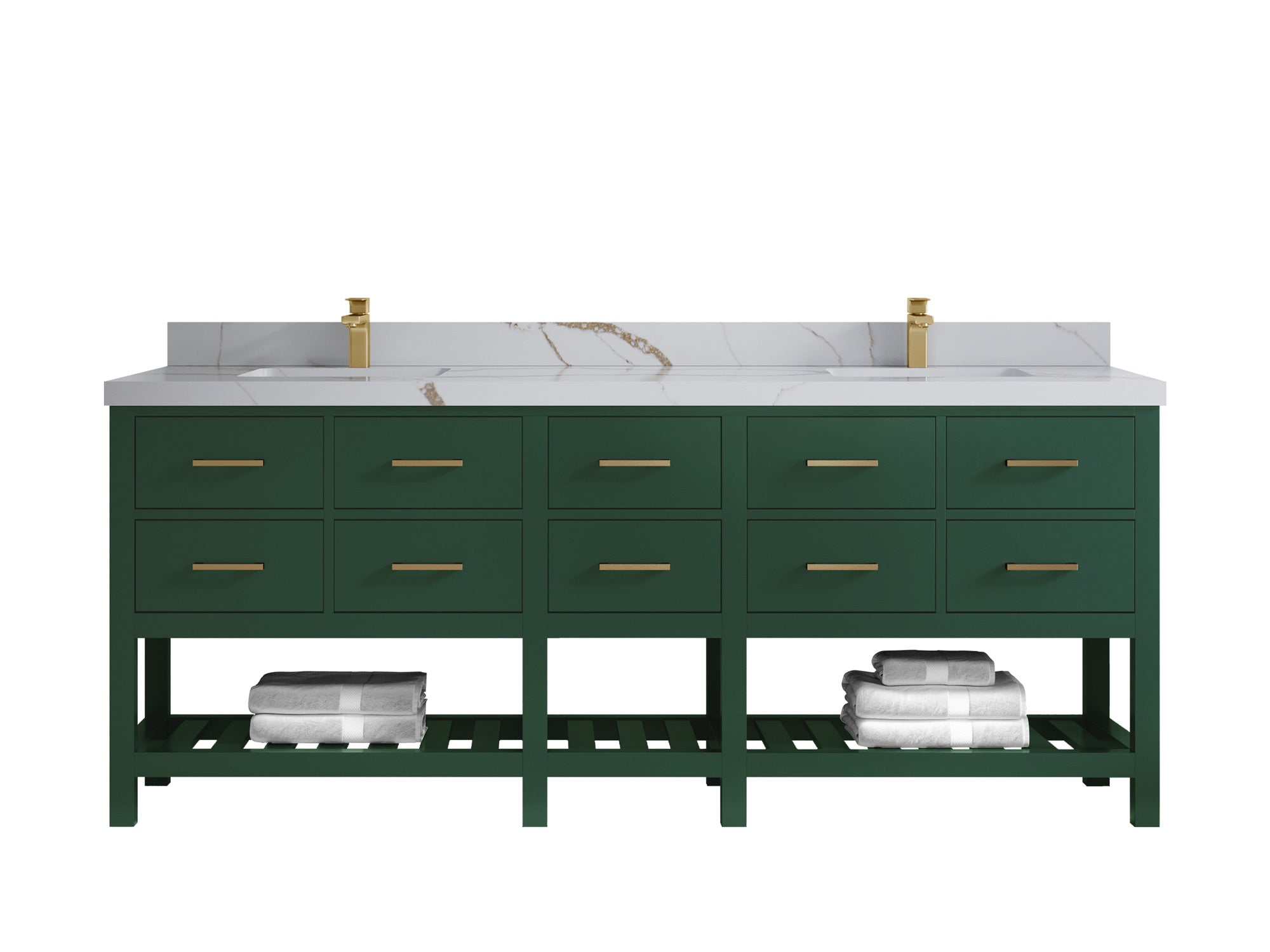 Parker 84 in. W x 22 in. D Double Sink Bathroom Vanity - Willow Bath and Vanity