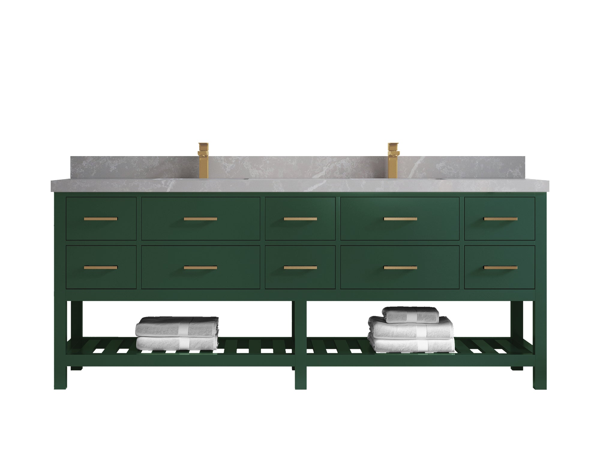 Parker 84 in. W x 22 in. D Double Sink Bathroom Vanity - Willow Bath and Vanity