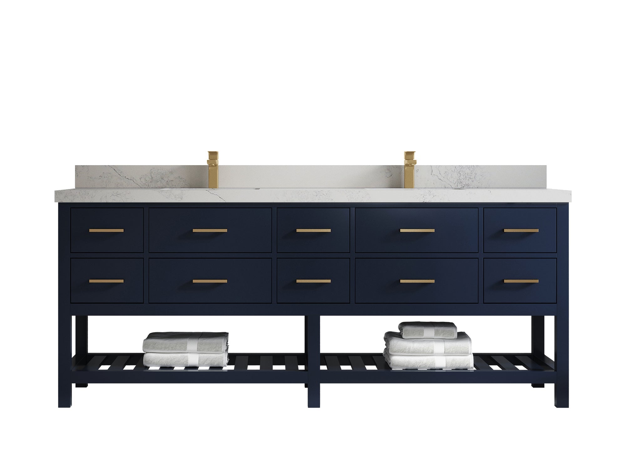 Parker 84 in. W x 22 in. D Double Sink Bathroom Vanity - Willow Bath and Vanity