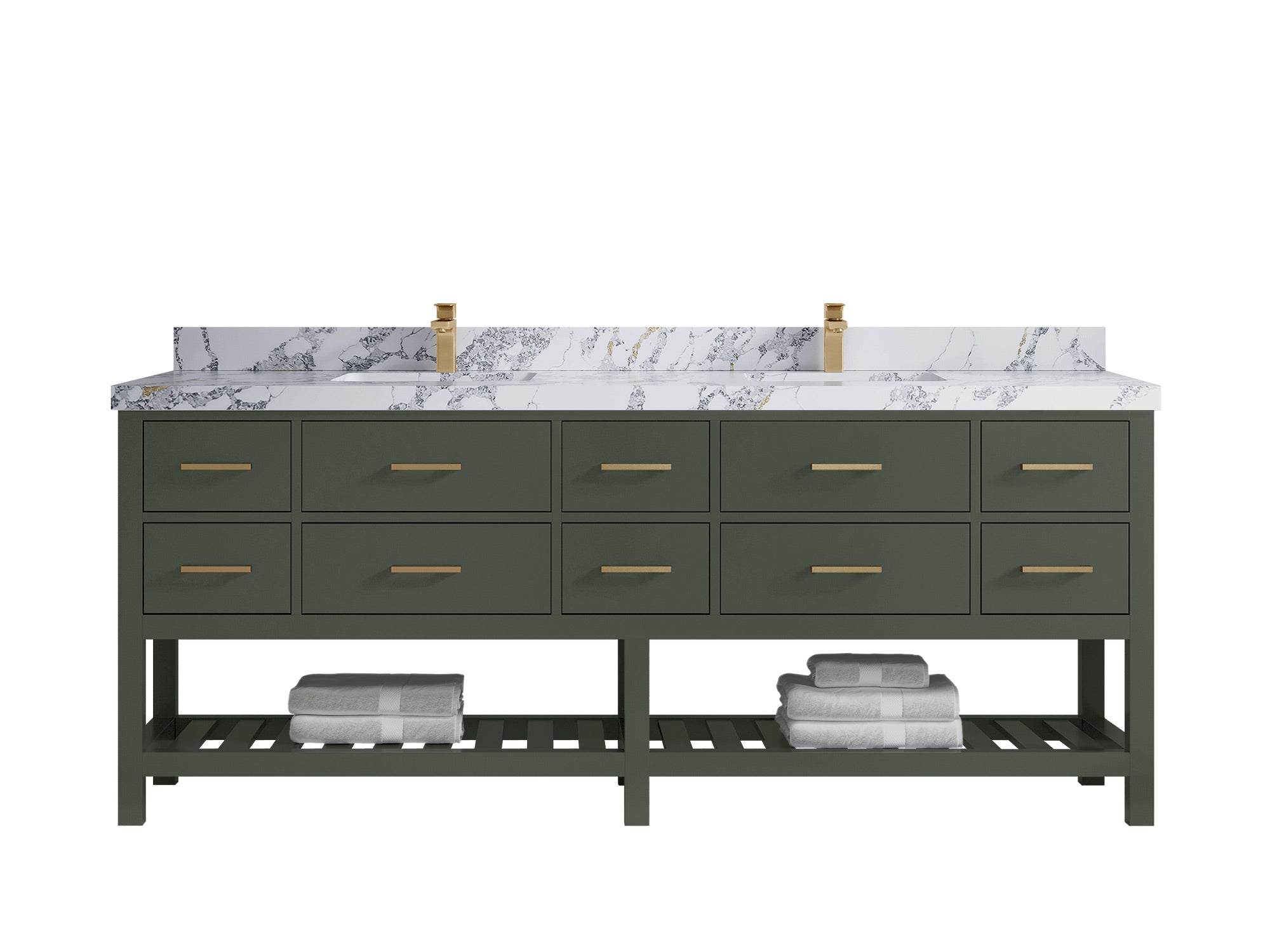 Parker 84 in. W x 22 in. D Double Sink Bathroom Vanity - Willow Bath and Vanity