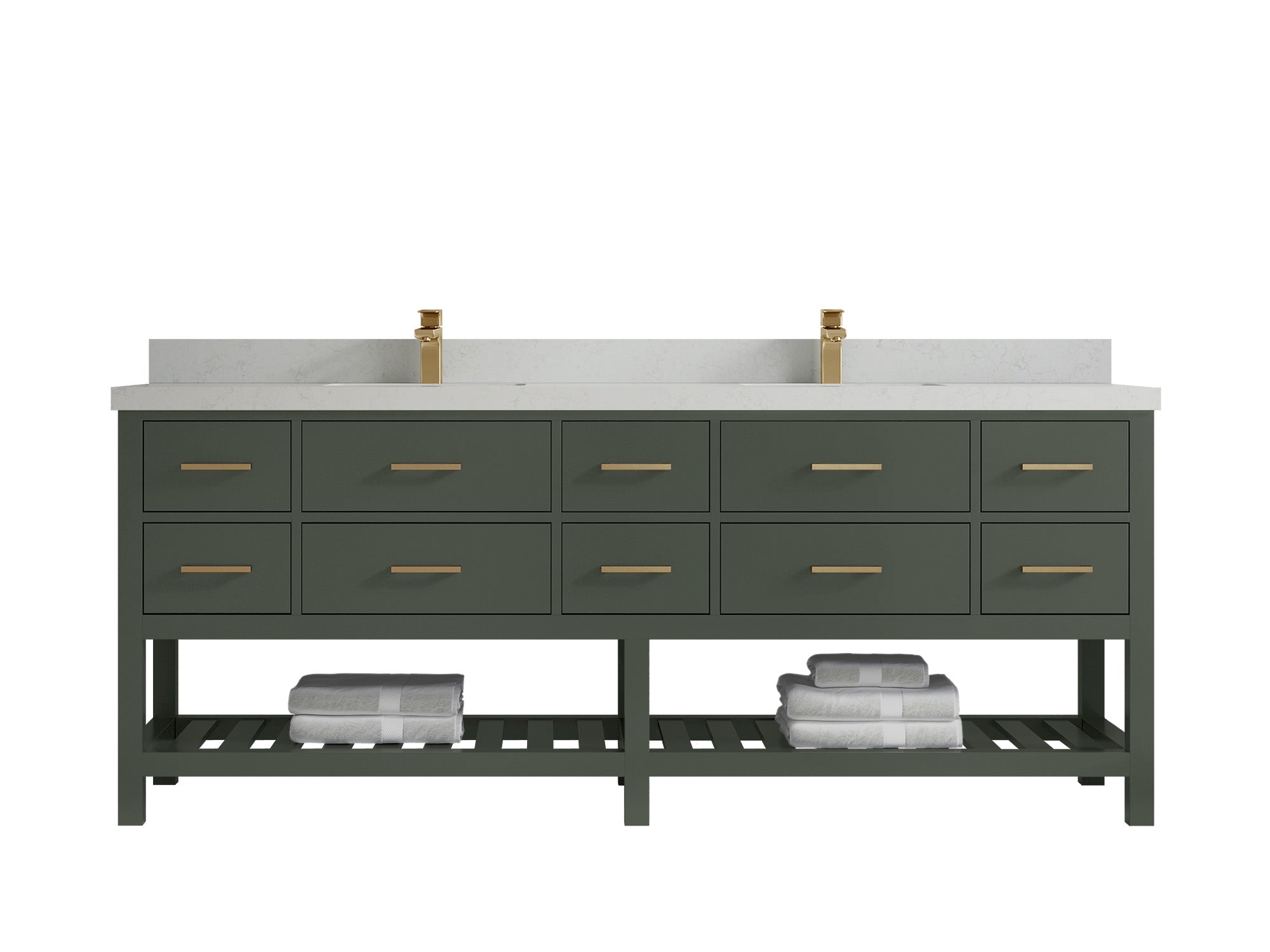 Parker 84 in. W x 22 in. D Double Sink Bathroom Vanity - Willow Bath and Vanity