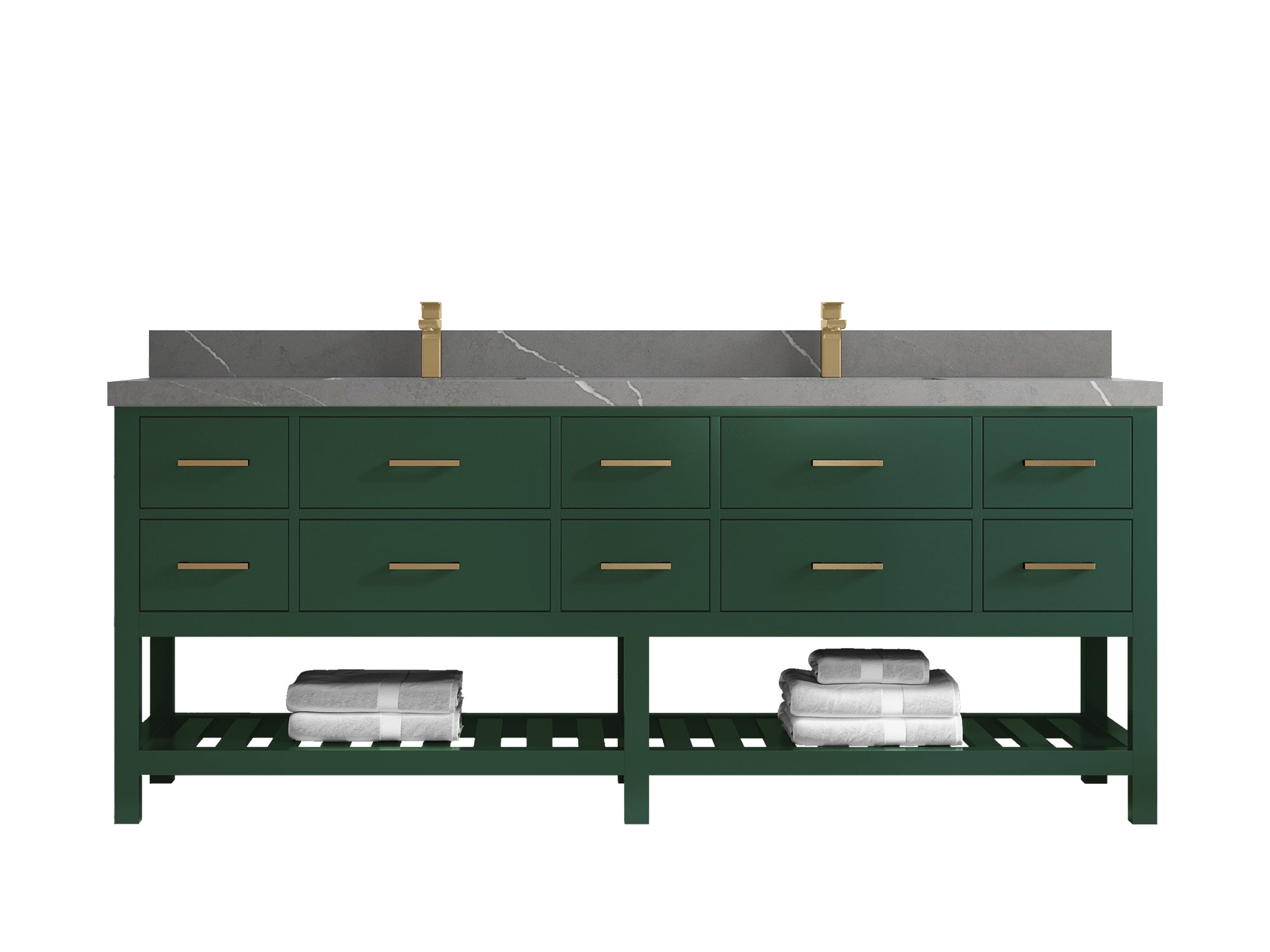 Parker 84 in. W x 22 in. D Double Sink Bathroom Vanity - Willow Bath and Vanity