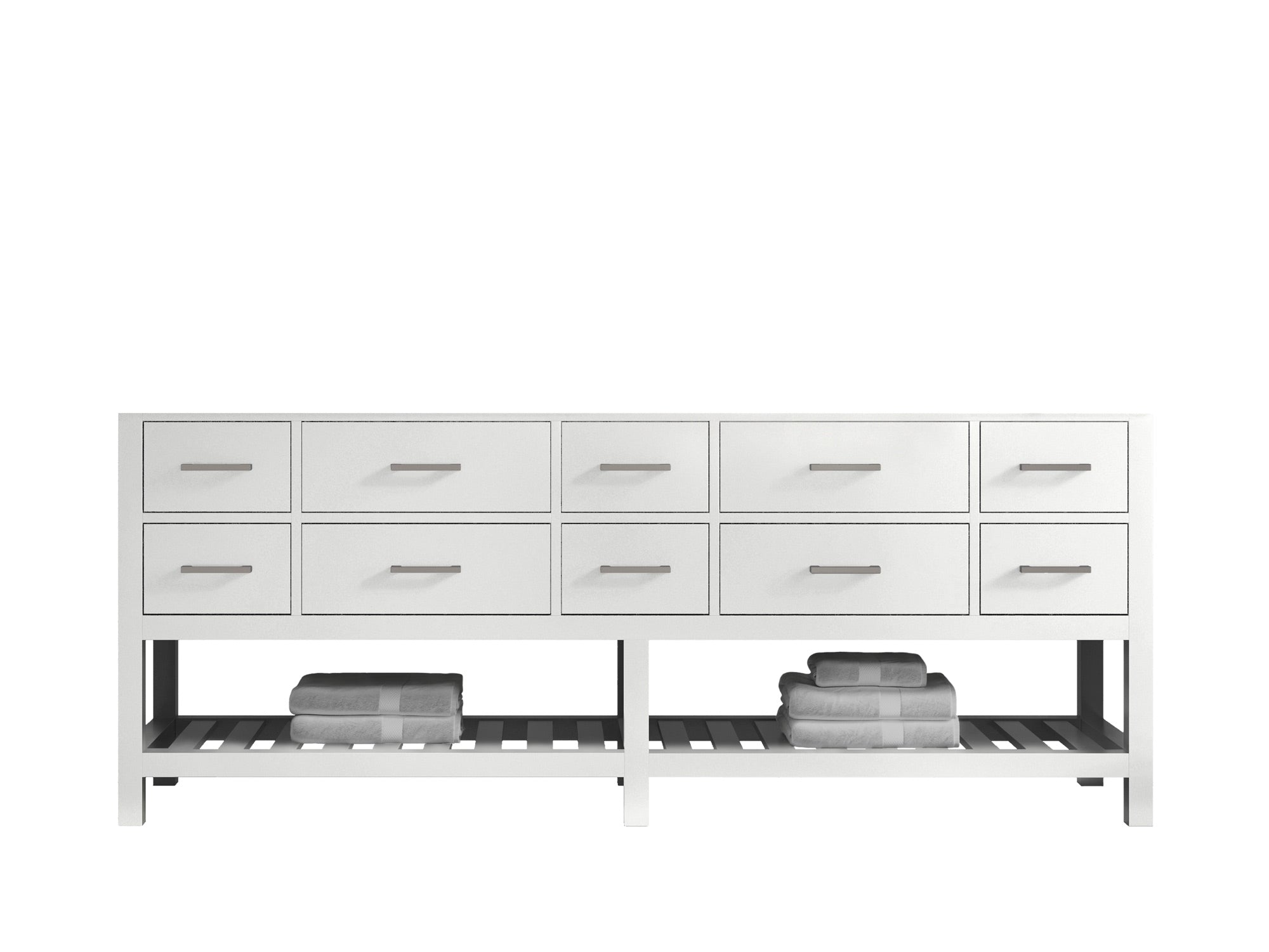 Parker 84 in. W x 22 in. D Double Sink Bathroom Vanity - Willow Bath and Vanity