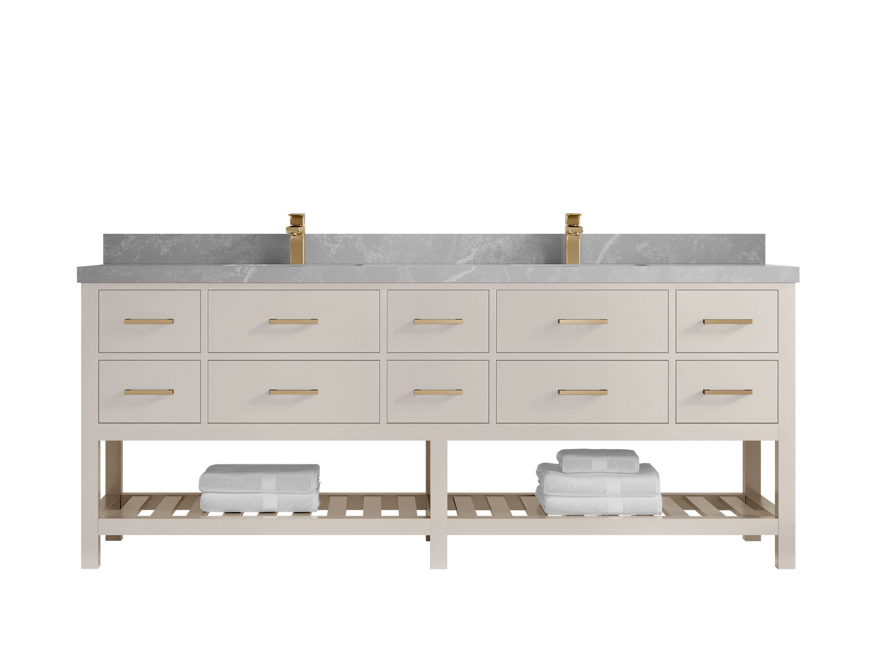 Parker 84 in. W x 22 in. D Double Sink Bathroom Vanity - Willow Bath and Vanity