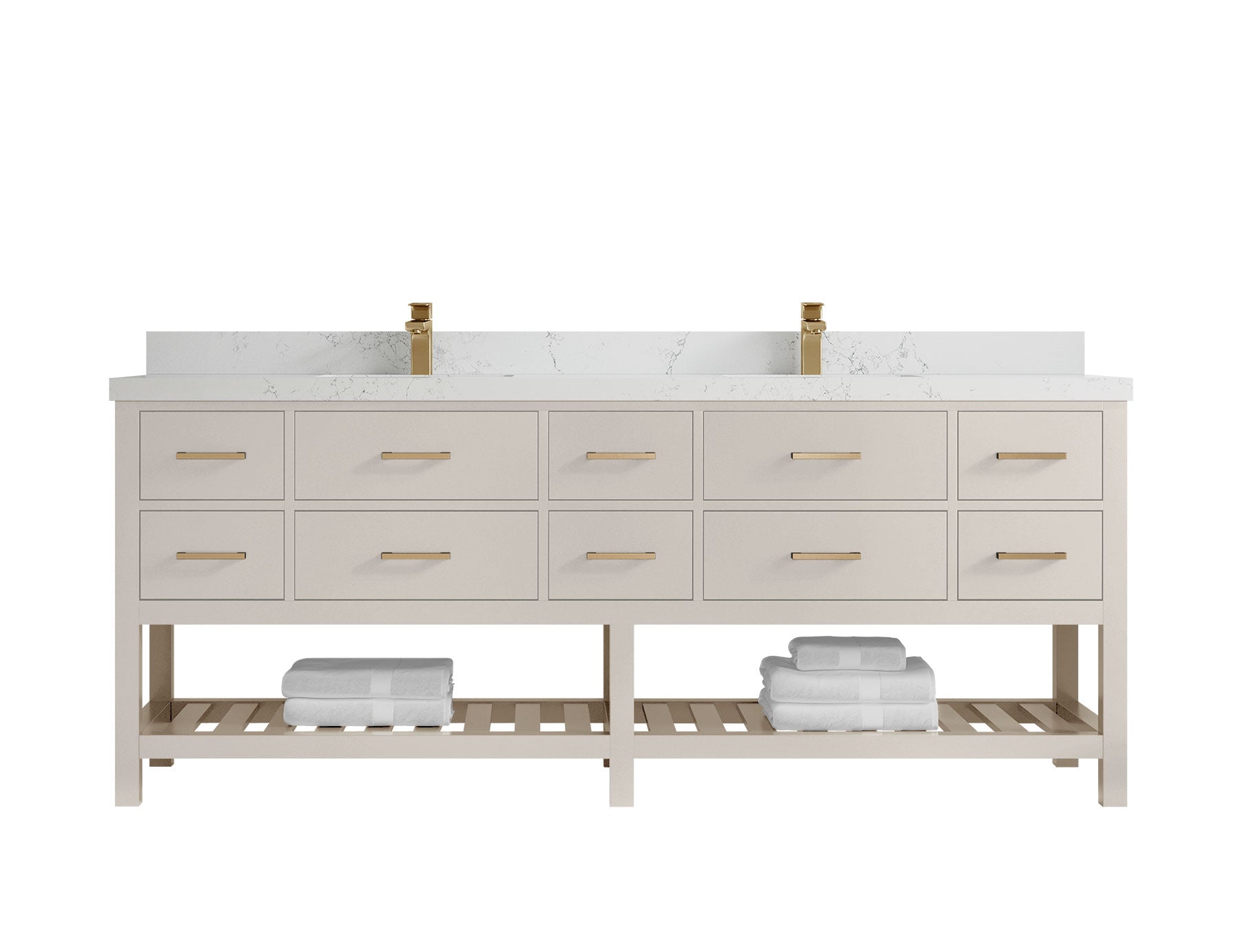 Parker 84 in. W x 22 in. D Double Sink Bathroom Vanity - Willow Bath and Vanity