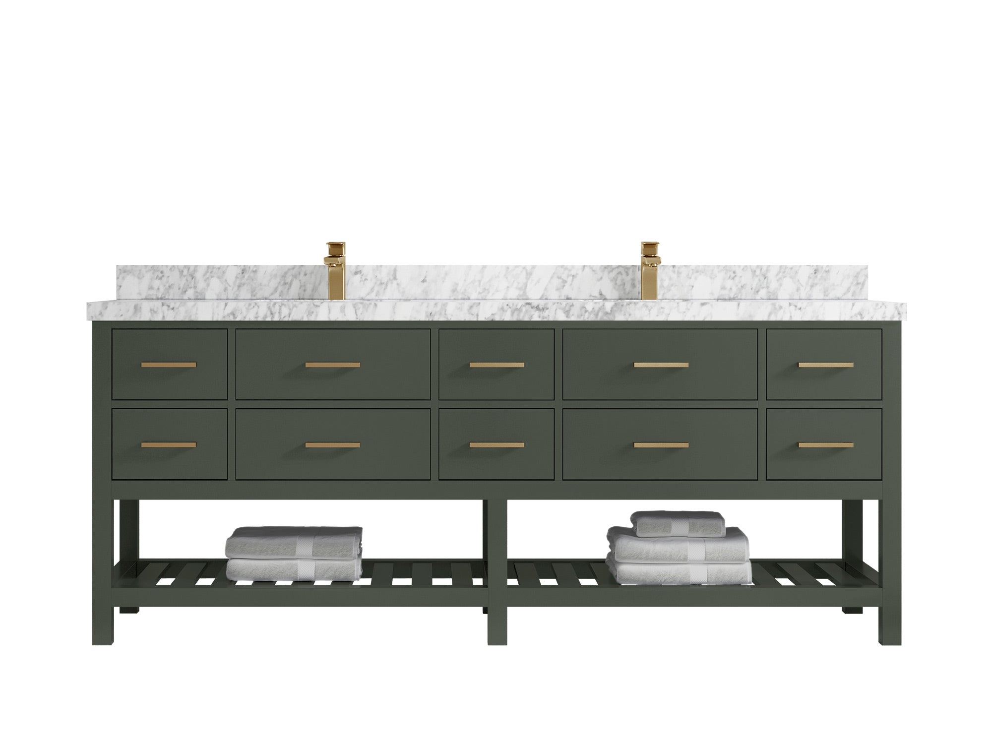Parker 84 in. W x 22 in. D Double Sink Bathroom Vanity - Willow Bath and Vanity