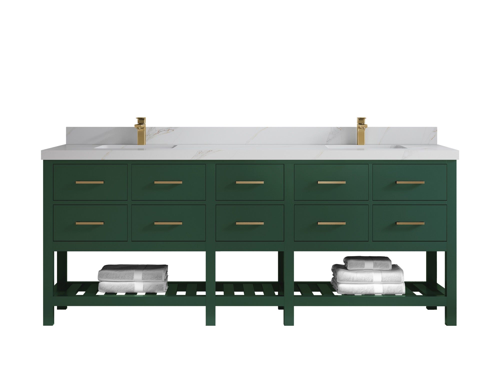 Parker 84 in. W x 22 in. D Double Sink Bathroom Vanity - Willow Bath and Vanity