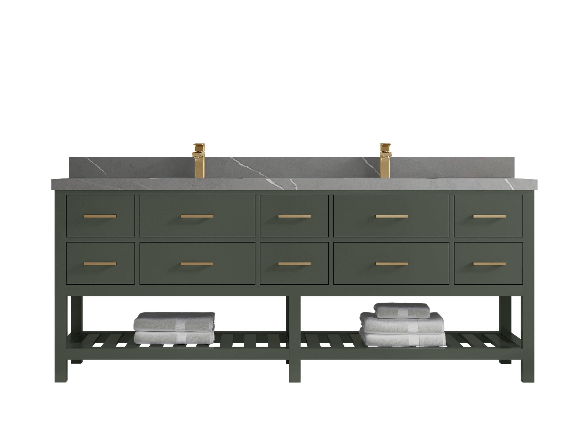 Parker 84 in. W x 22 in. D Double Sink Bathroom Vanity - Willow Bath and Vanity