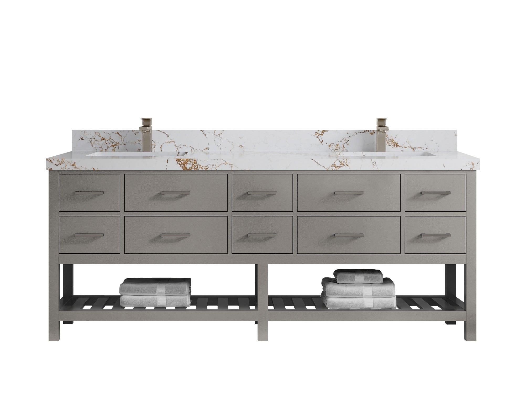 Parker 84 in. W x 22 in. D Double Sink Bathroom Vanity - Willow Bath and Vanity