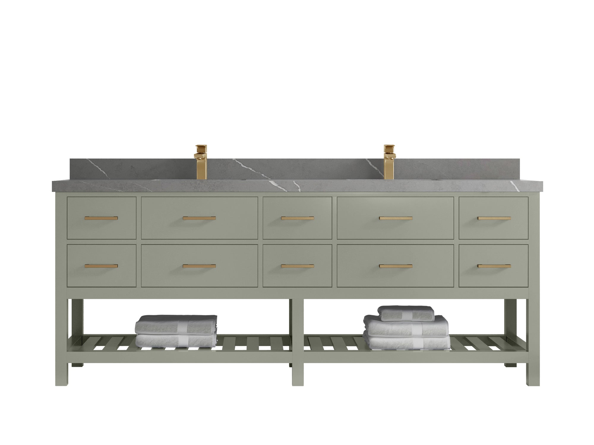 Parker 84 in. W x 22 in. D Double Sink Bathroom Vanity - Willow Bath and Vanity