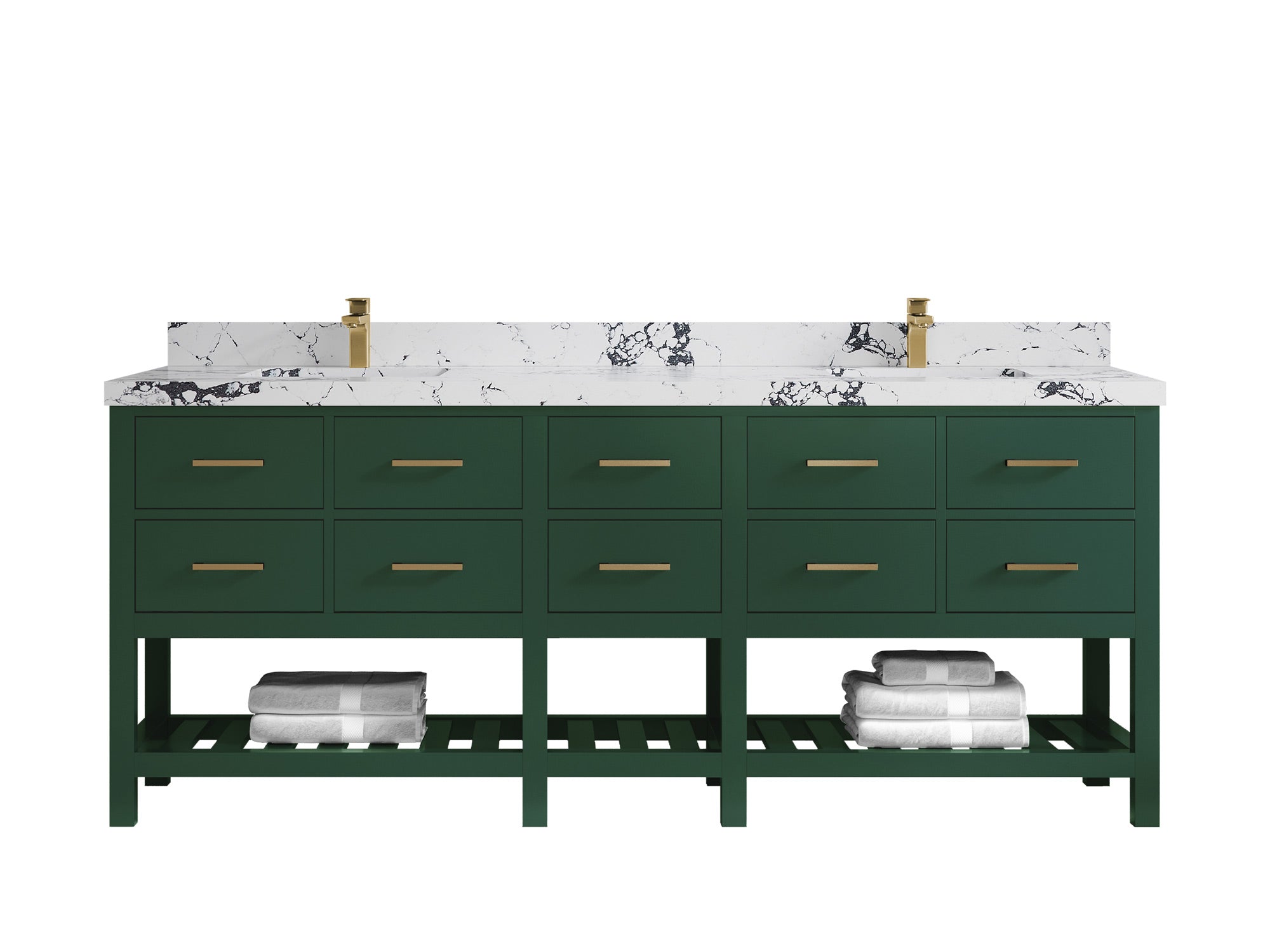Parker 84 in. W x 22 in. D Double Sink Bathroom Vanity - Willow Bath and Vanity