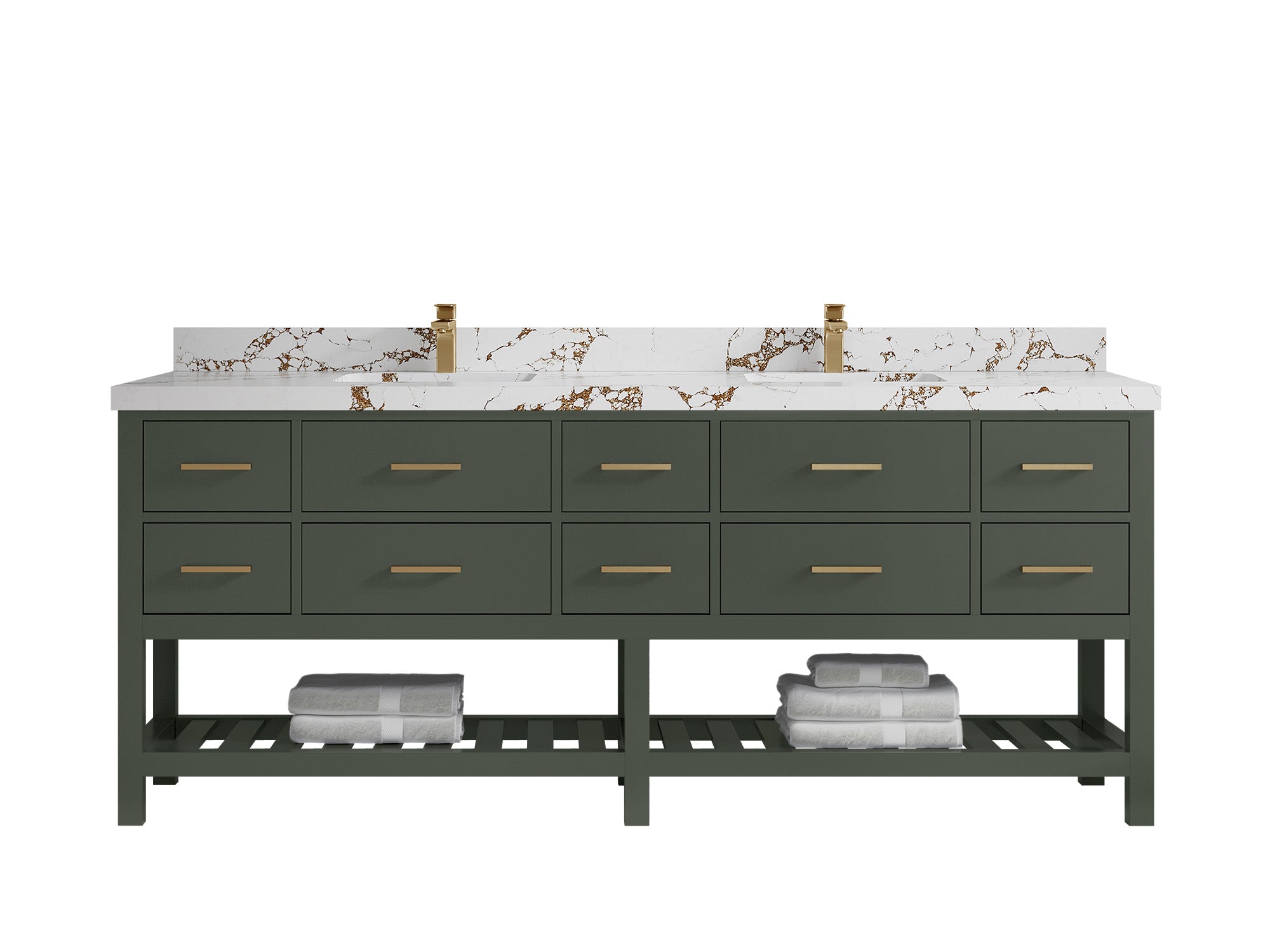 Parker 84 in. W x 22 in. D Double Sink Bathroom Vanity - Willow Bath and Vanity