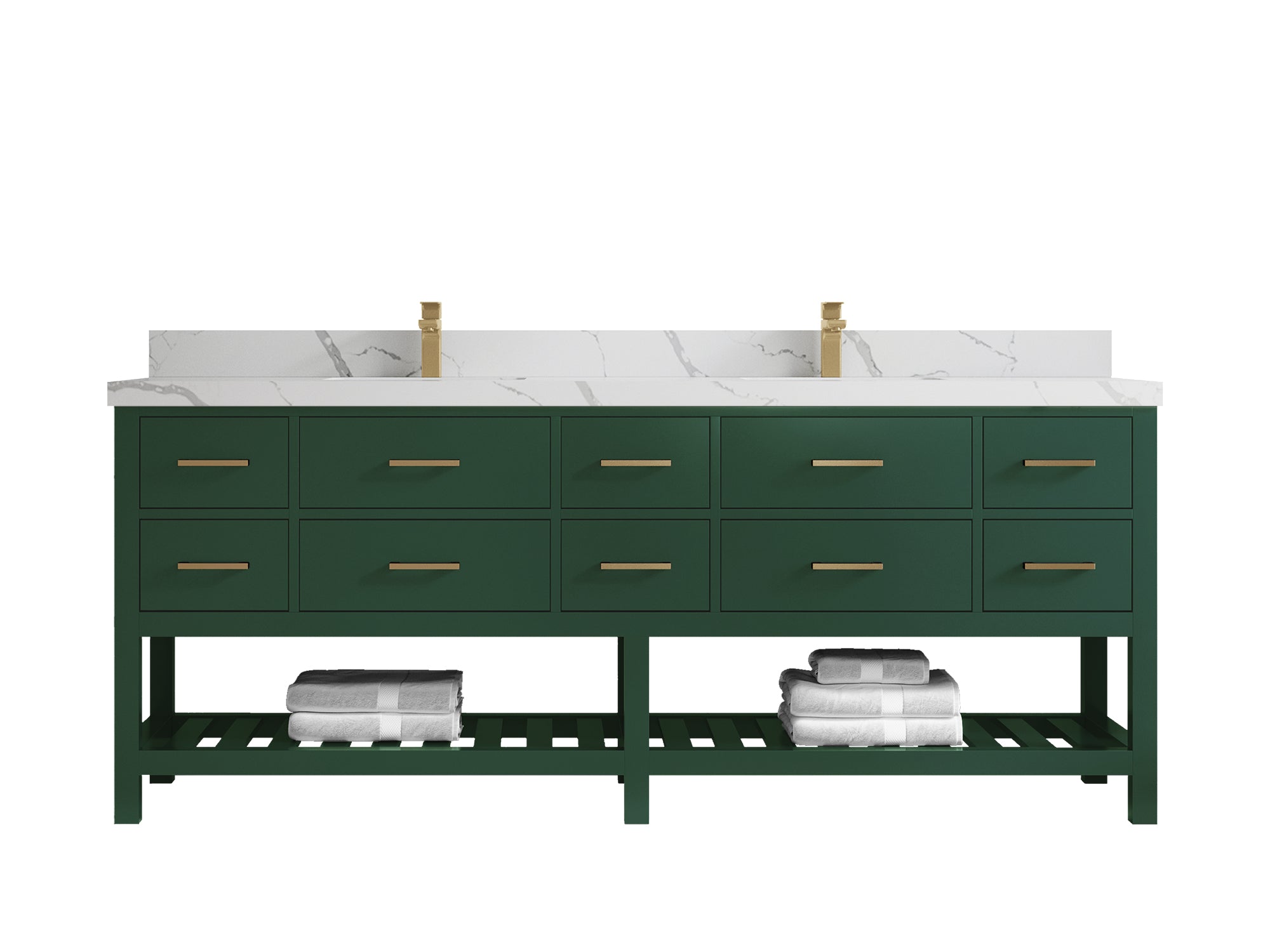 Parker 84 in. W x 22 in. D Double Sink Bathroom Vanity - Willow Bath and Vanity