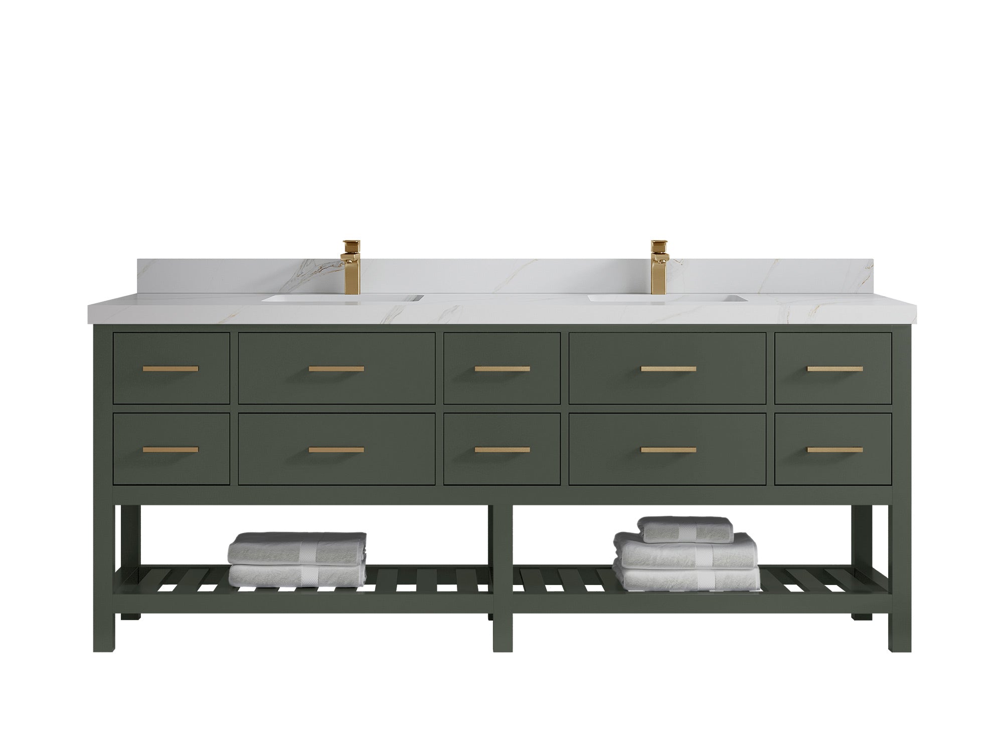 Parker 84 in. W x 22 in. D Double Sink Bathroom Vanity - Willow Bath and Vanity