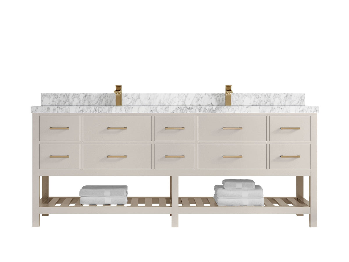 Parker 84 in. W x 22 in. D Double Sink Bathroom Vanity - Willow Bath and Vanity