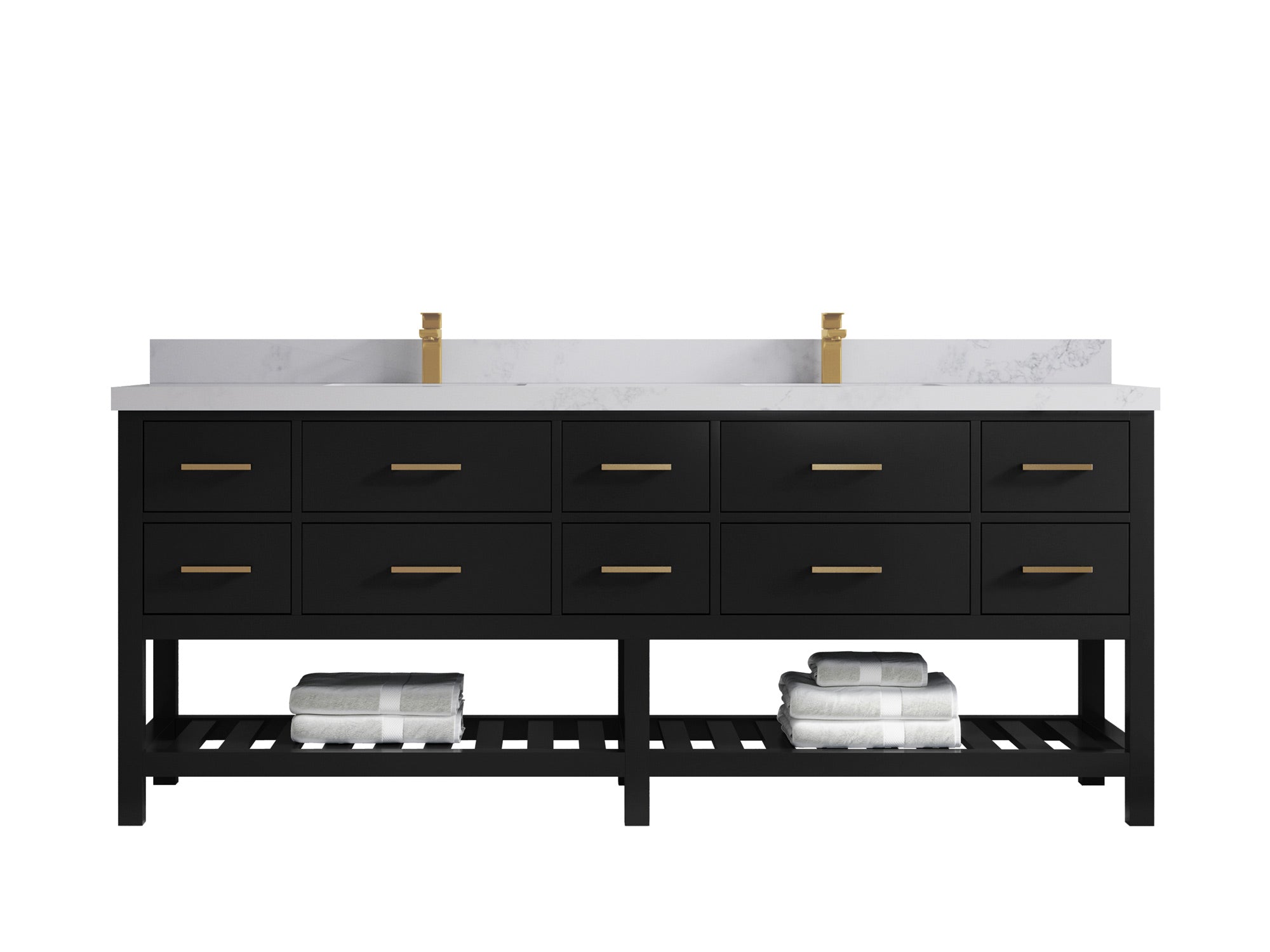 Parker 84 in. W x 22 in. D Double Sink Bathroom Vanity - Willow Bath and Vanity
