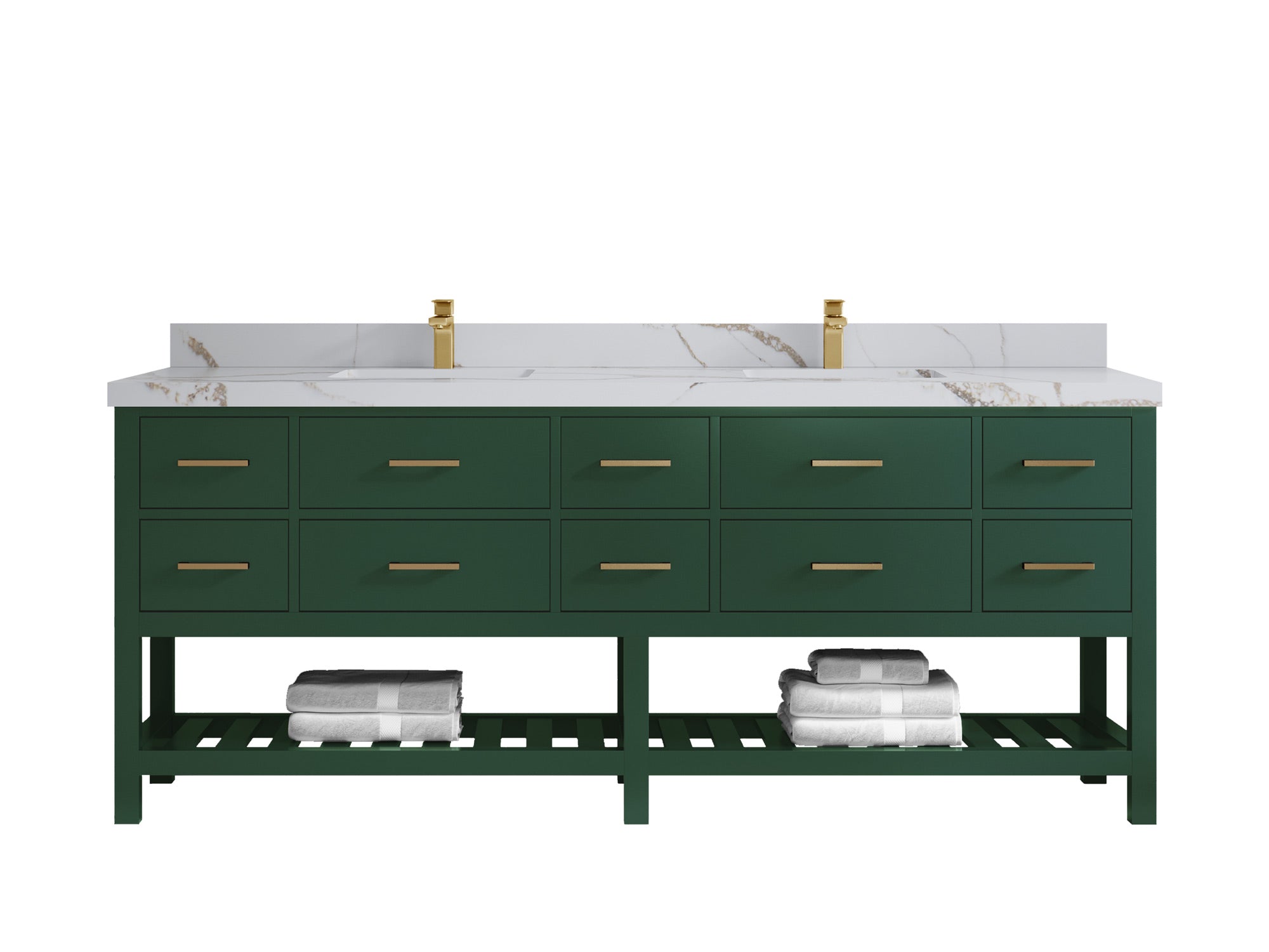 Parker 84 in. W x 22 in. D Double Sink Bathroom Vanity - Willow Bath and Vanity