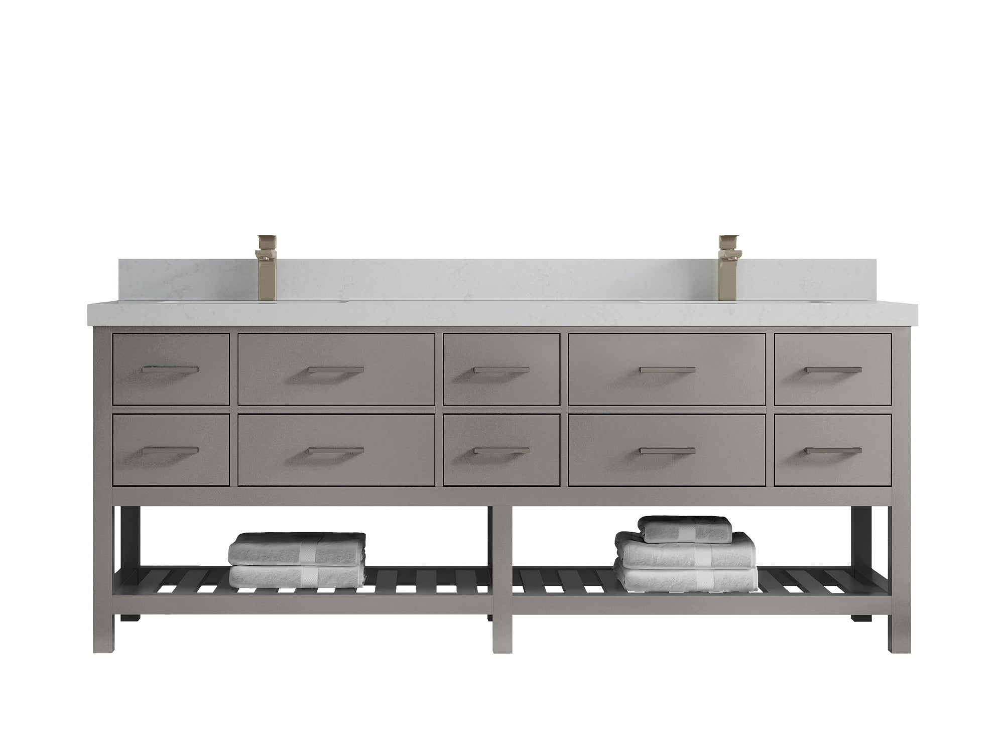 Parker 84 in. W x 22 in. D Double Sink Bathroom Vanity - Willow Bath and Vanity