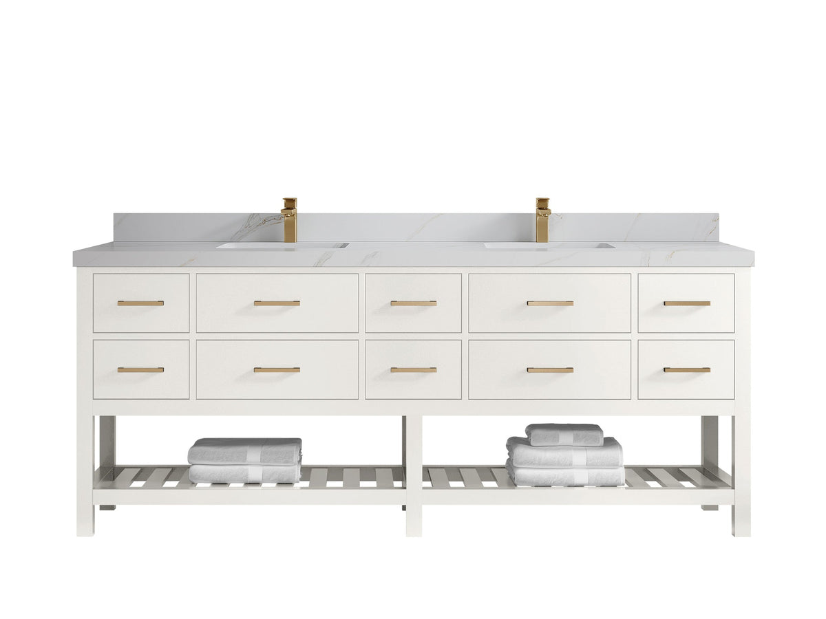 Parker 84 in. W x 22 in. D Double Sink Bathroom Vanity - Willow Bath and Vanity