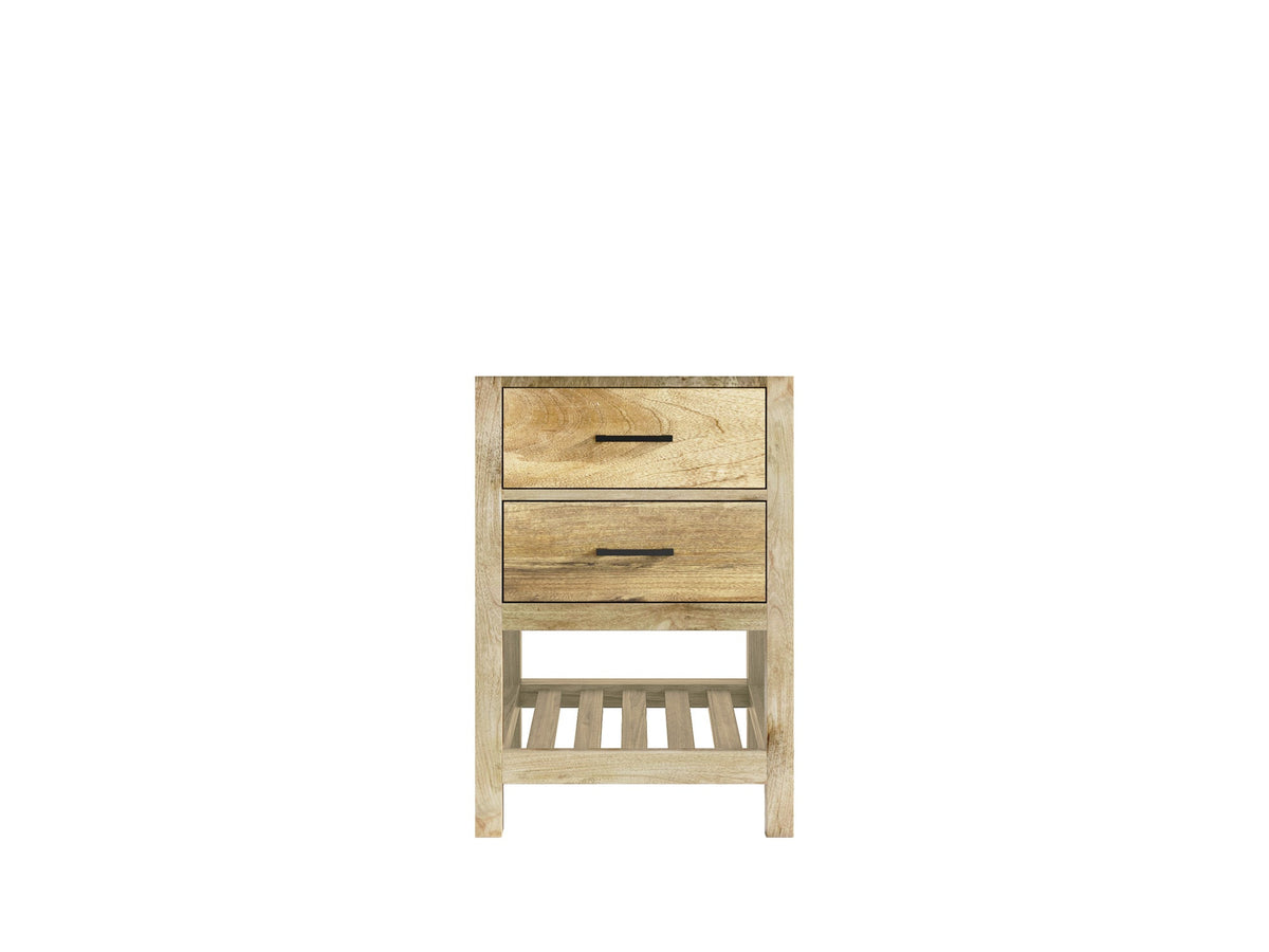 Parker Mango Wood 24 in. W x 22 in. D Single Sink Bathroom Vanity - Willow Bath and Vanity