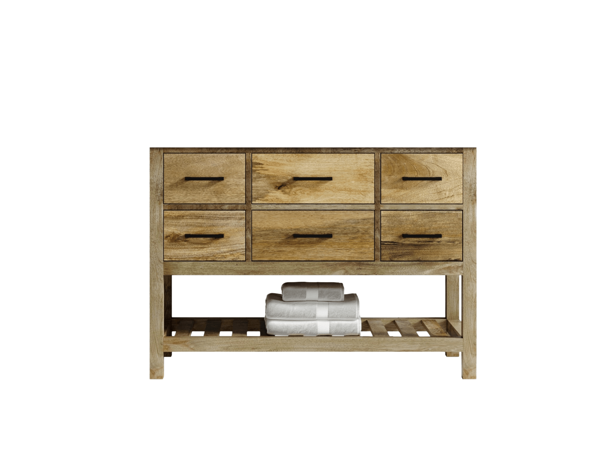 Parker Mango Wood 48 in. W x 22 in. D Single Sink Bathroom Vanity - Willow Bath and Vanity