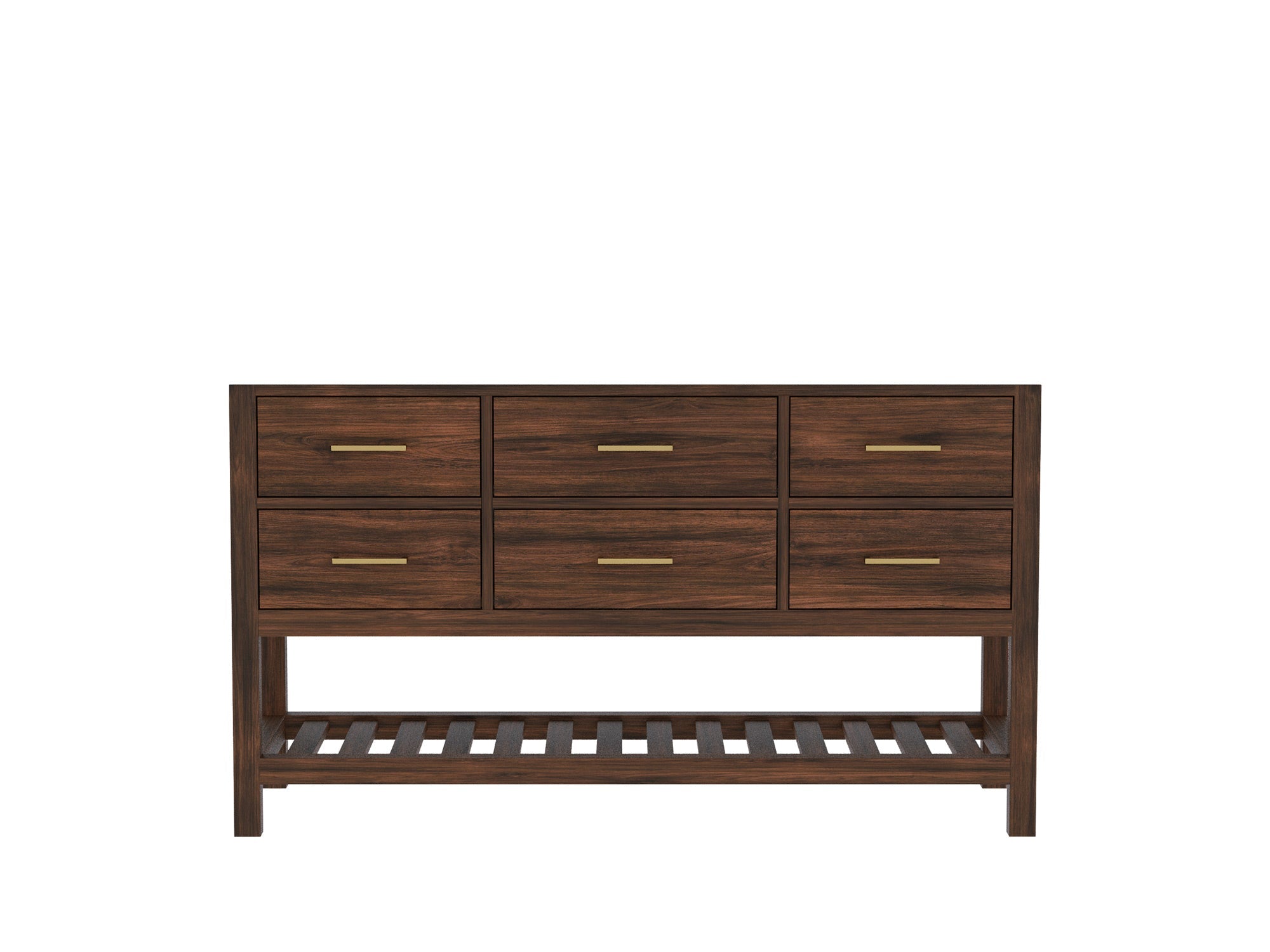 Parker Teak Wood 60 in. W x 22 in. D Single Sink Bathroom Vanity - Willow Bath and Vanity