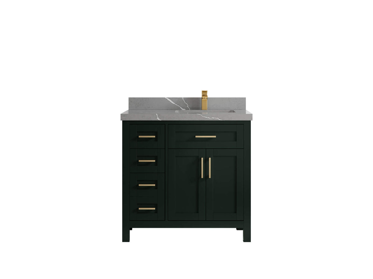 Cambridge 36 in. W x 22 in. D Right Offset Sink Bathroom Vanity