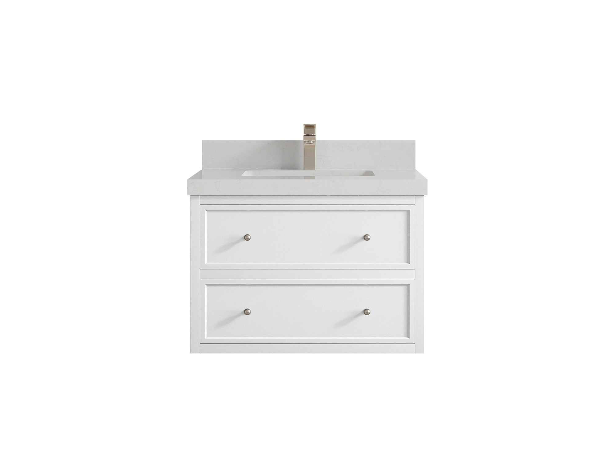 Roswell Floating 30 in. W x 22 in. D Single Sink Bathroom Vanity - Willow Bath and Vanity